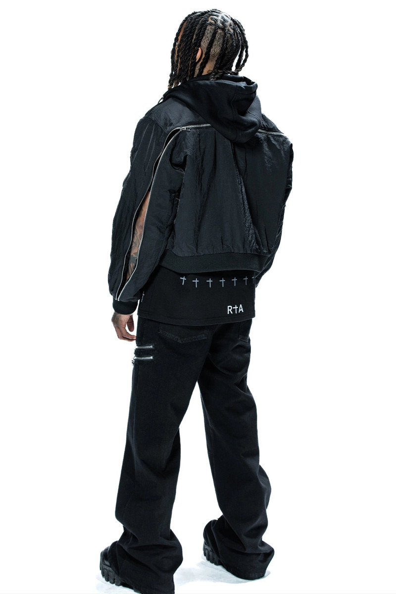 RTA X DDG MICKIE JACKET | BLACK ZIPPERS 9