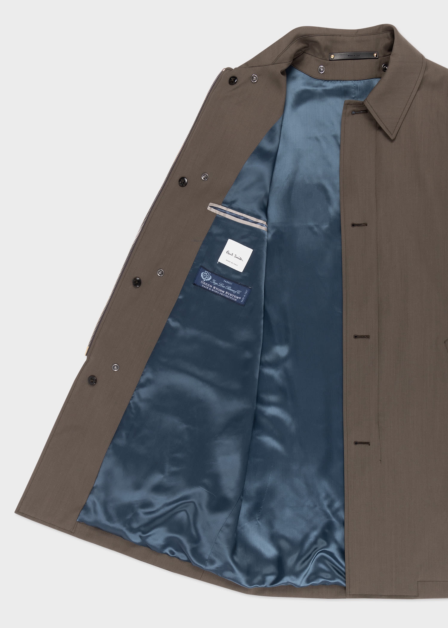'Storm System' Wool Mac With Detachable Gilet - 5
