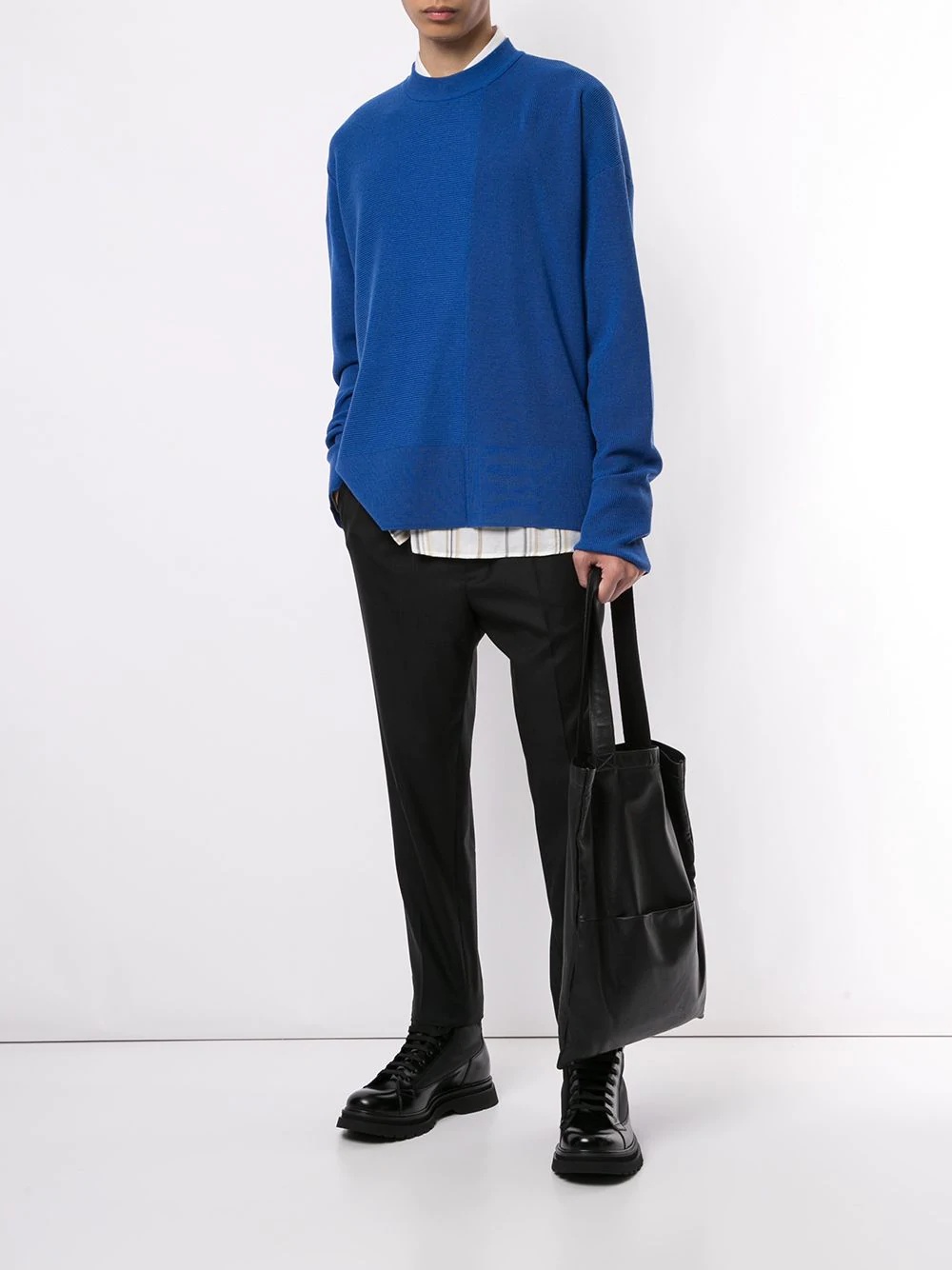 Unbalanced long sleeve jumper - 2