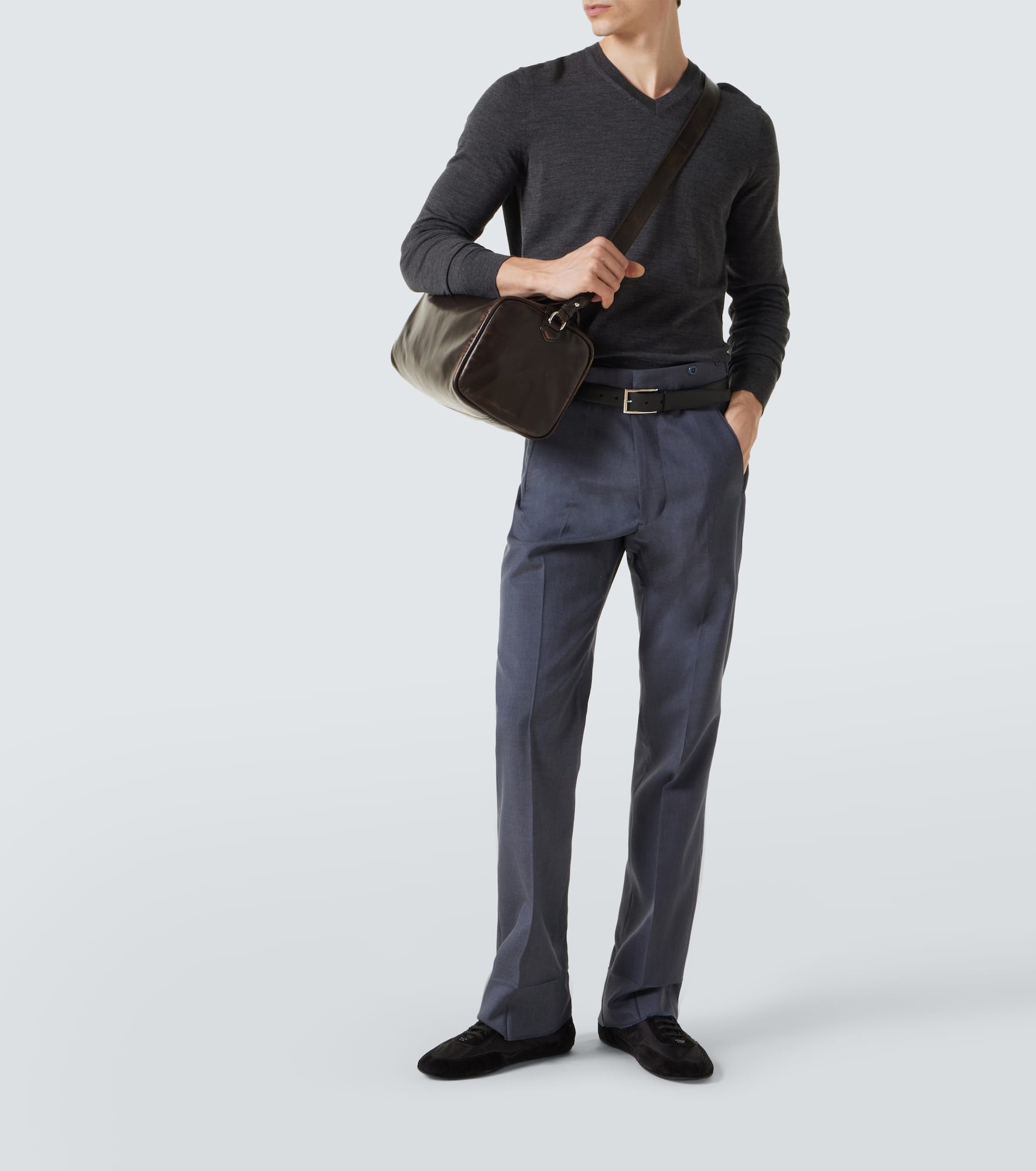 Small leather duffel bag - 7