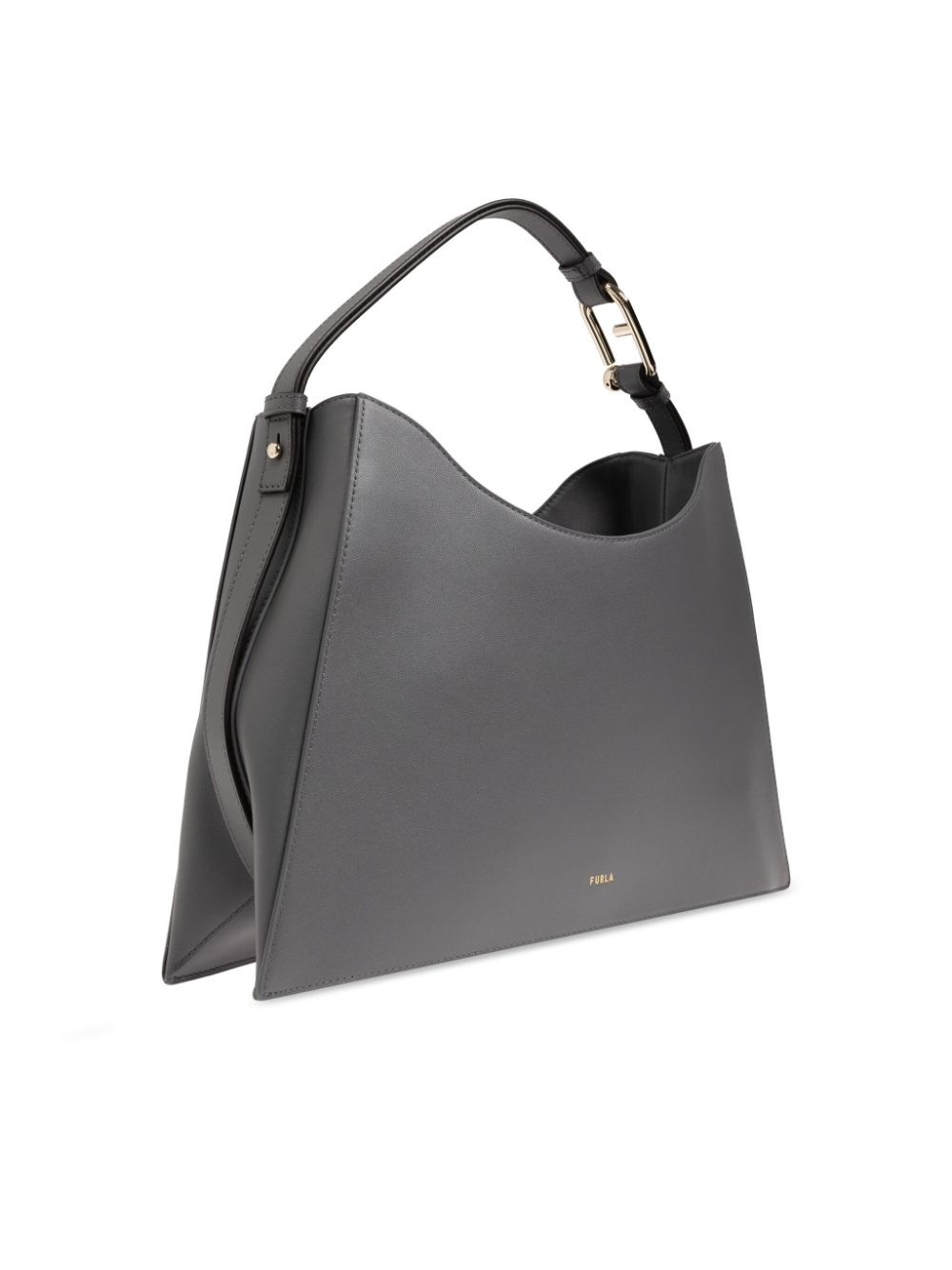 Arch-motif leather shoulder bag - 4