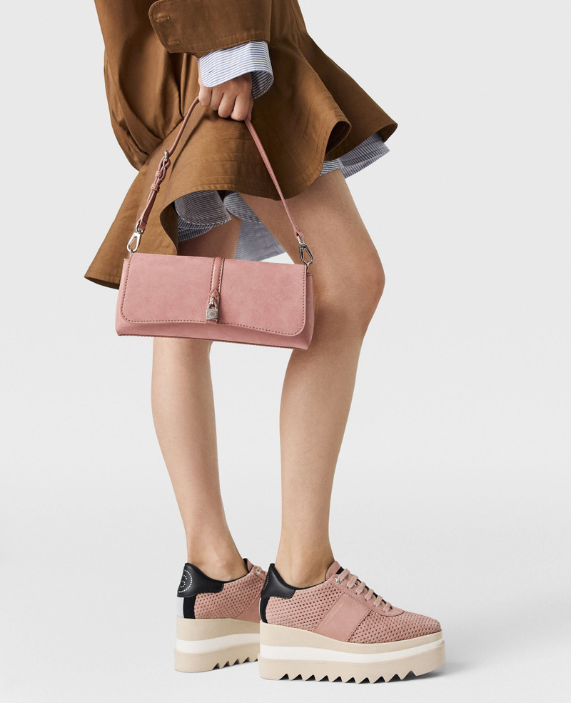 Sneak-Elyse Perforated Platform Sneakers 6