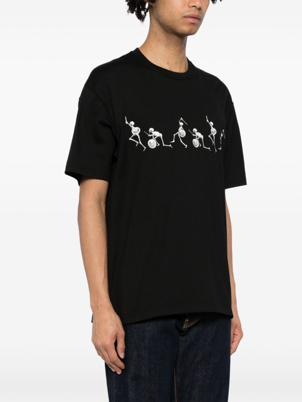 Skull Warrior-print cotton T-shirt - 3