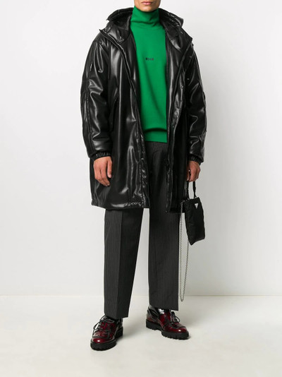 MSGM laminated finish raincoat outlook