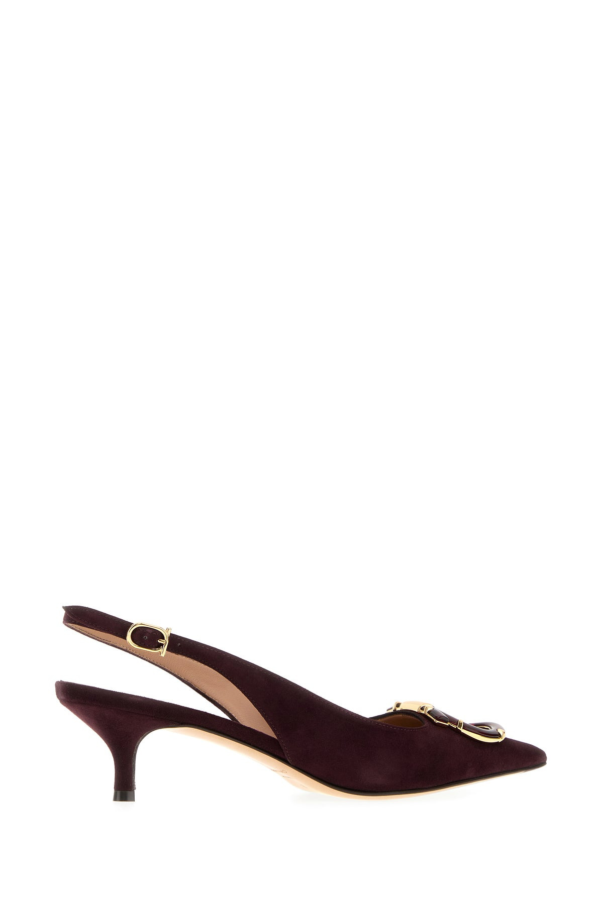 Aubergine suede Sara 40 pumps - 3