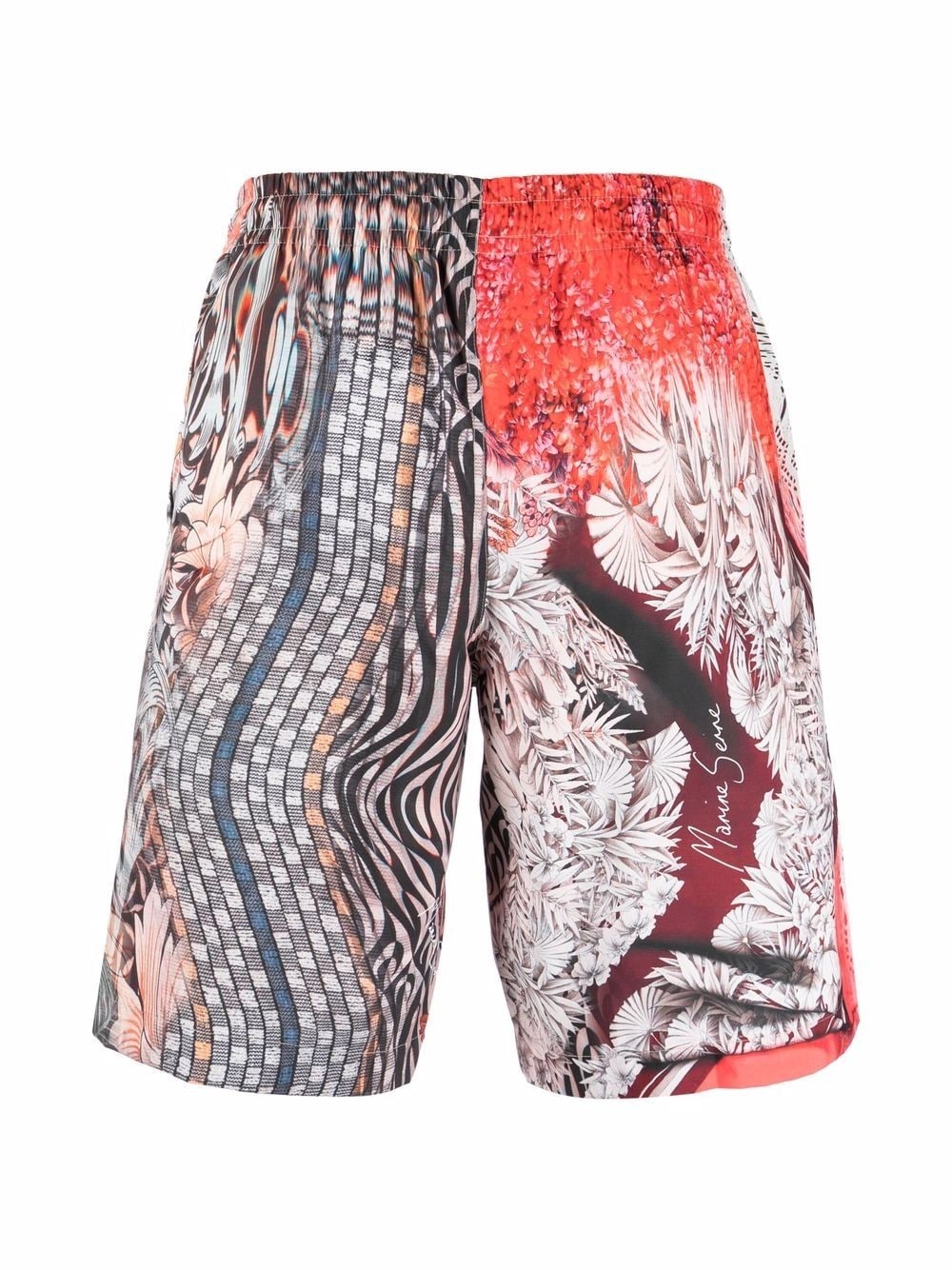 mixed-print swim shorts - 2