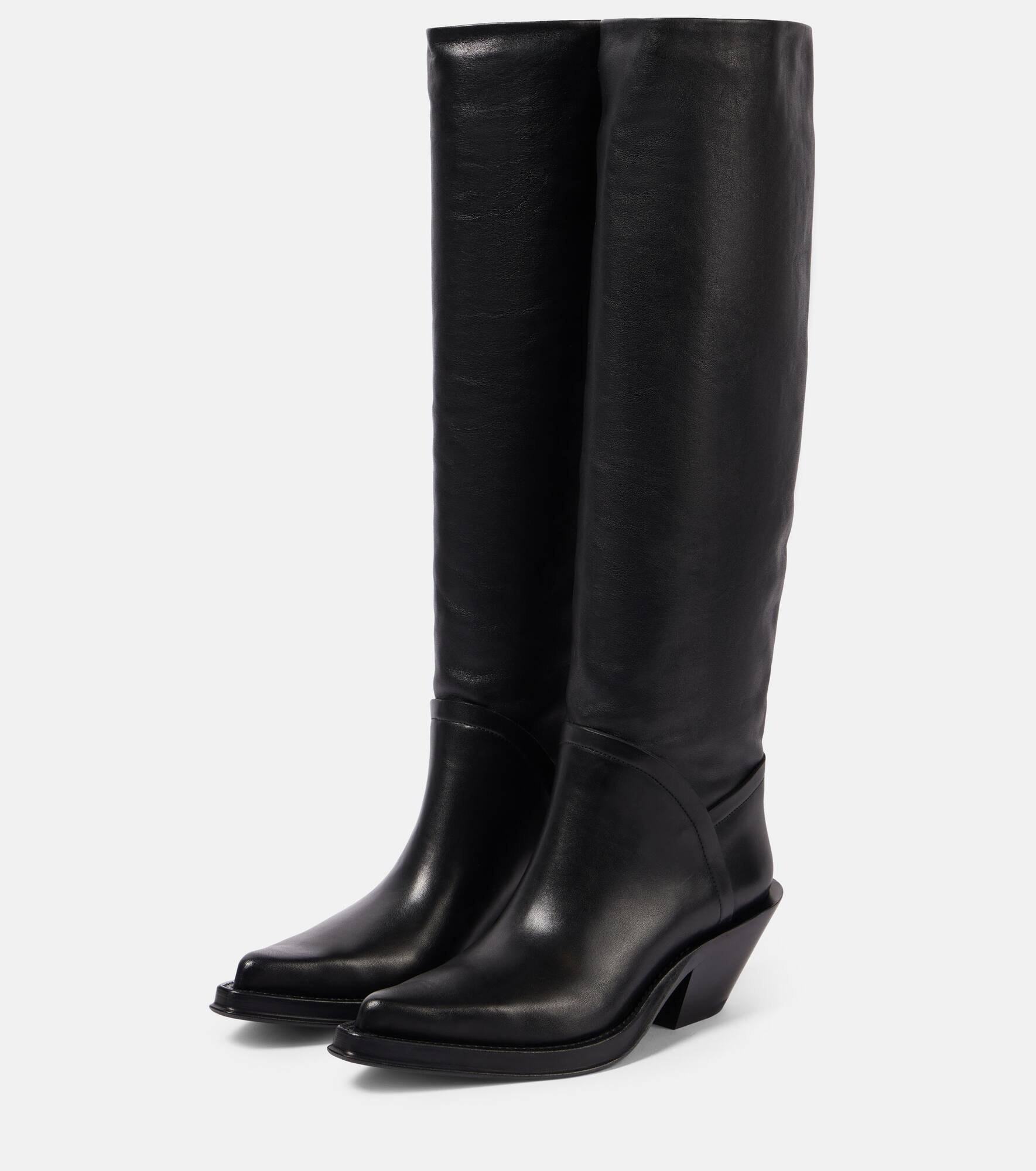 Camero leather knee-high boots - 4
