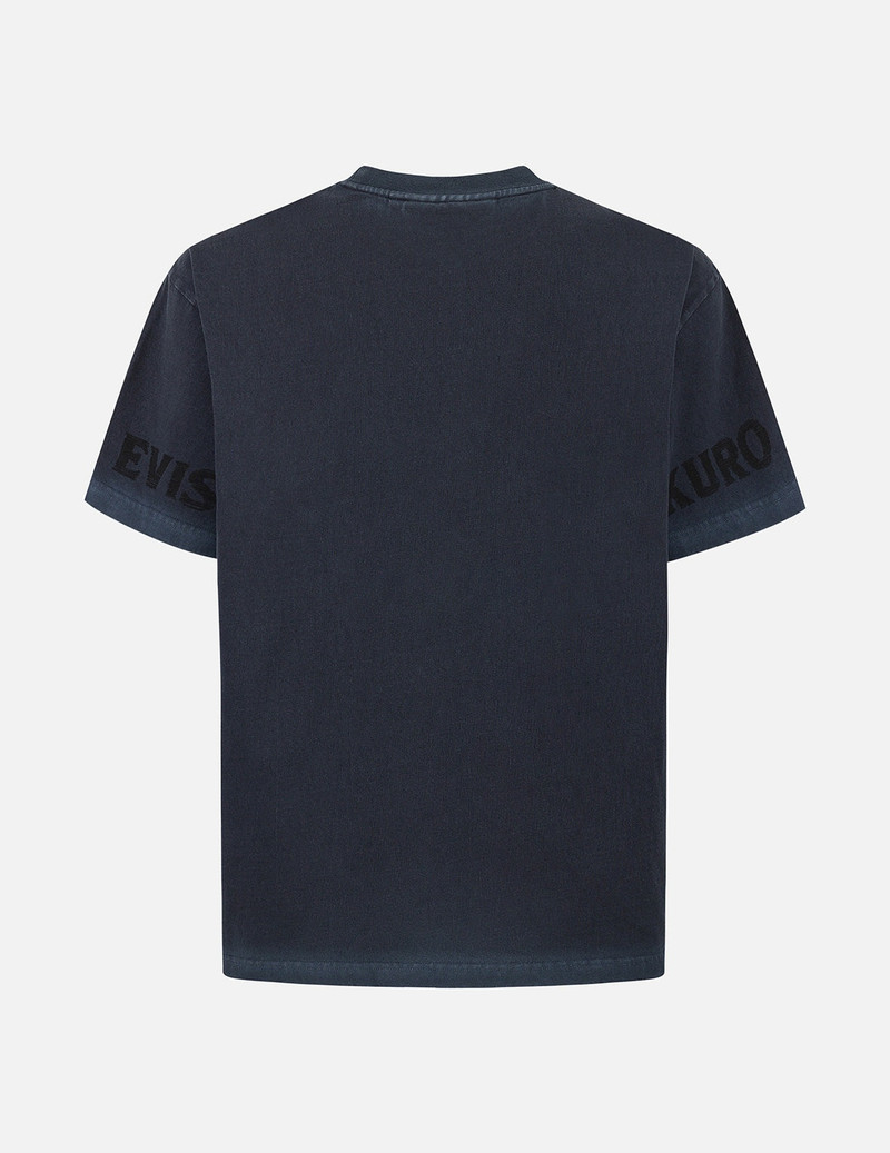 EVISU Seagull and Logo Print Washed Relax Fit T-Shirt outlook