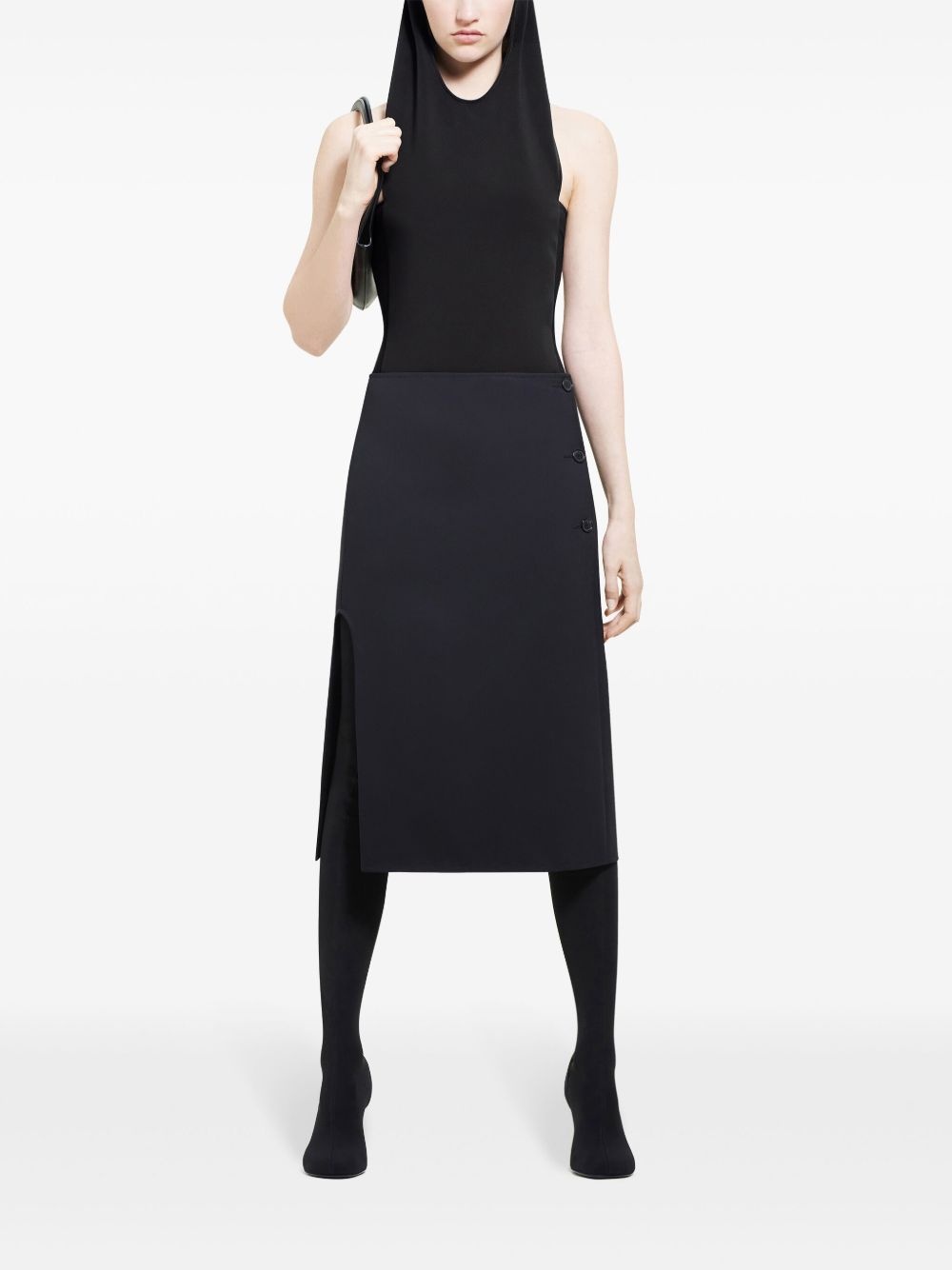 Illusion hooded bodysuit - 2