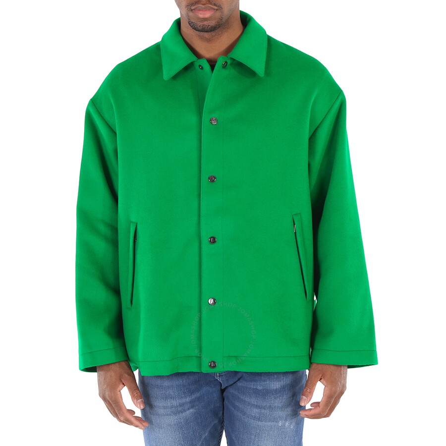 Emporio Armani Men's Verde Ultra Fine Wool Blouson Jacket - 3