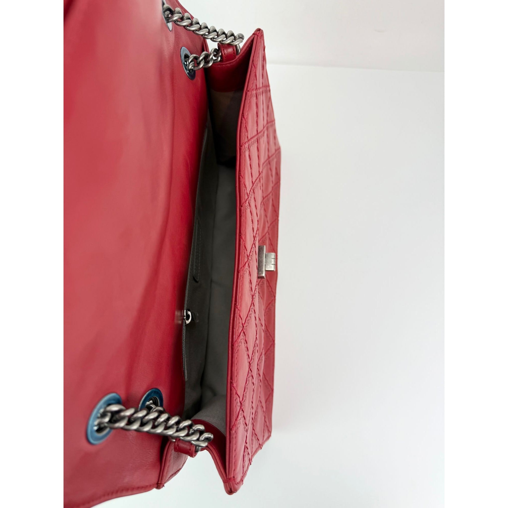 Chanel Calfskin CC Crave Reissue Crown Jumbo Flap Light Red Bag - 8