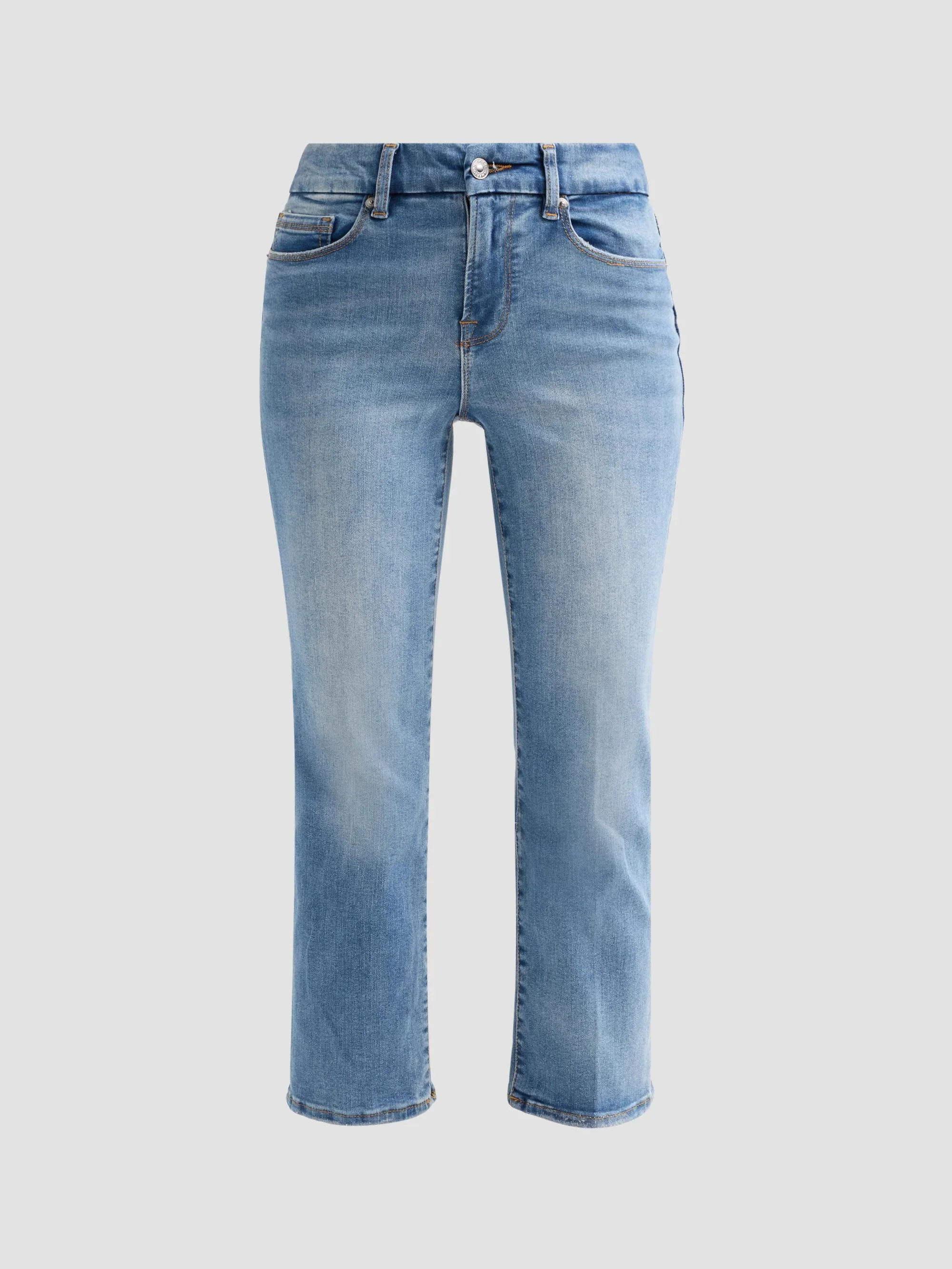 Women's Always Fits Slim Petite Palazzo Jeans - Tawny - 1