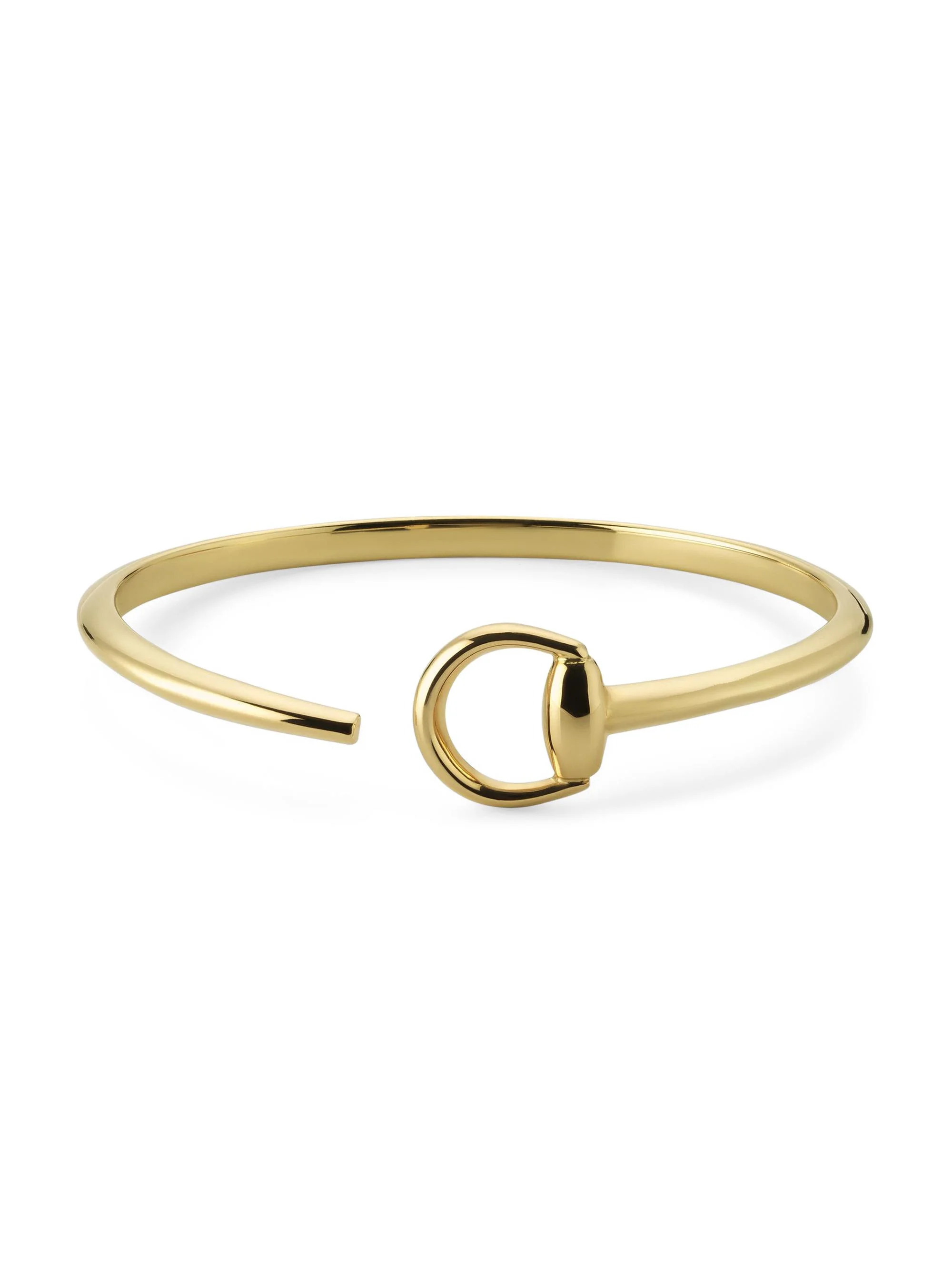 Women's Horsebit 18K Yellow Gold Cuff - Yellow Gold - 1