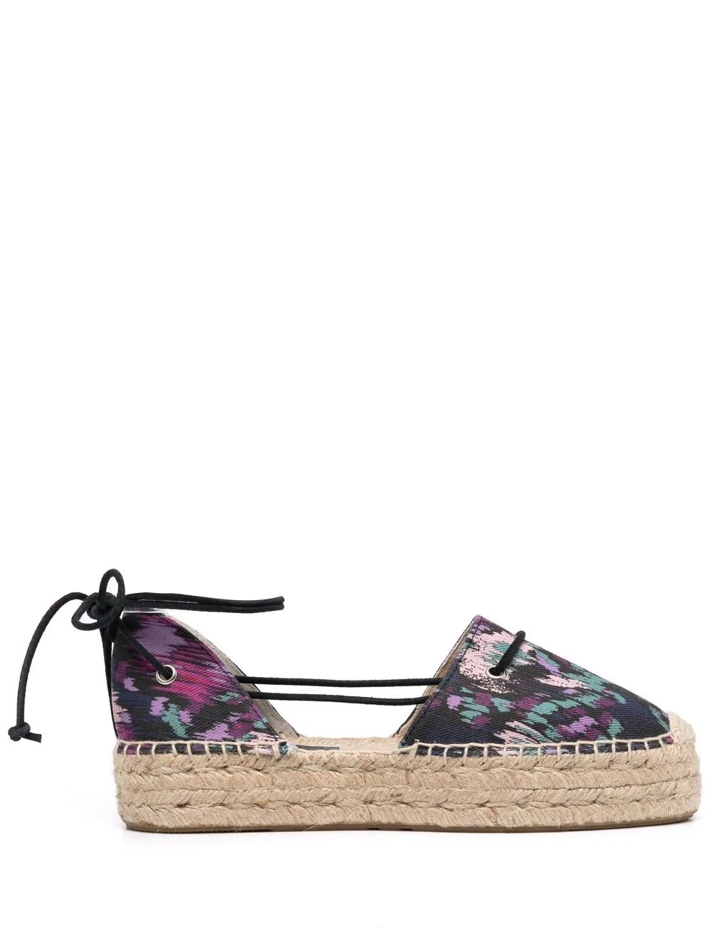 abstract-pattern platform espadrilles - 1