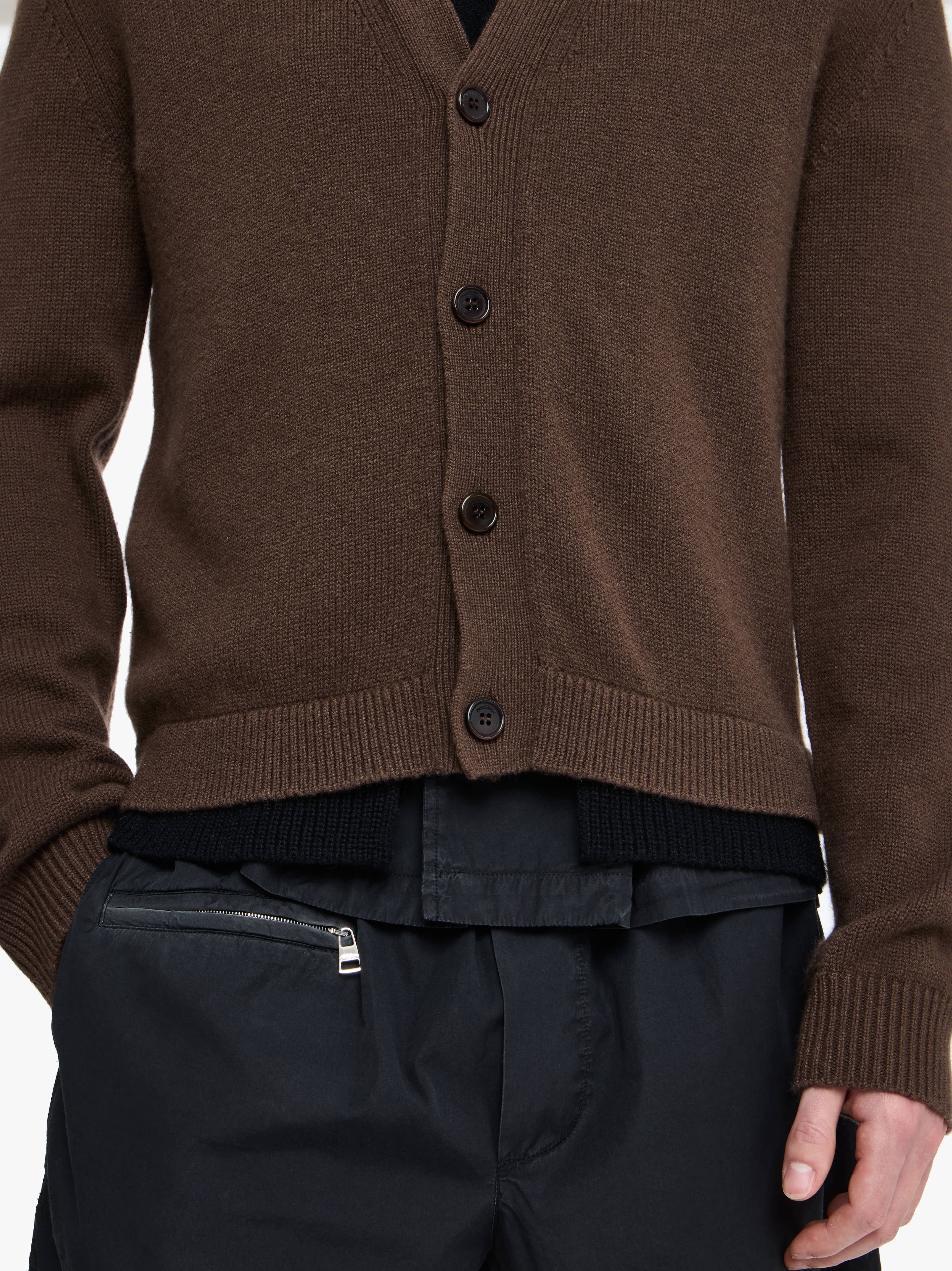 CONTRAST LAYERED CARDIGAN - 6