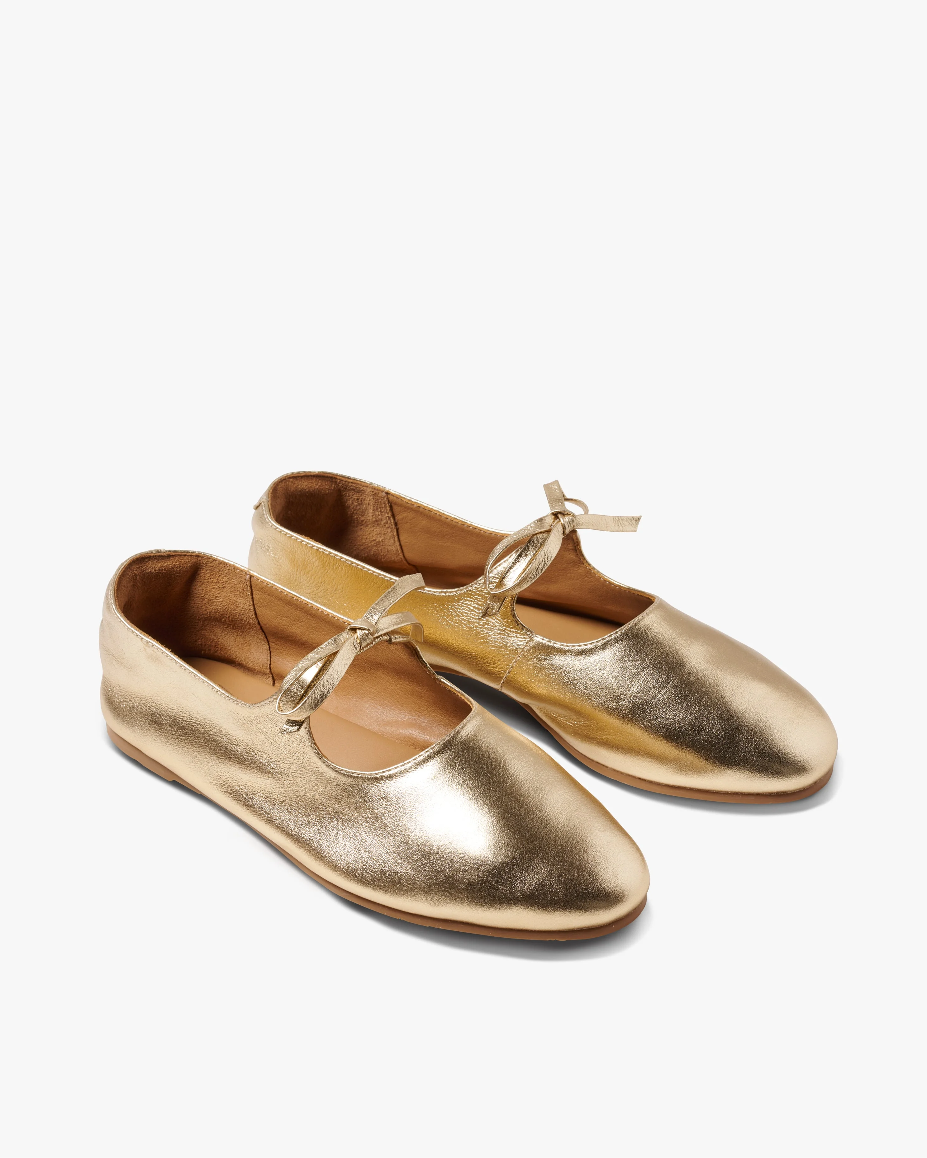 Crane Bow Leather Mary Jane Shoe - 1