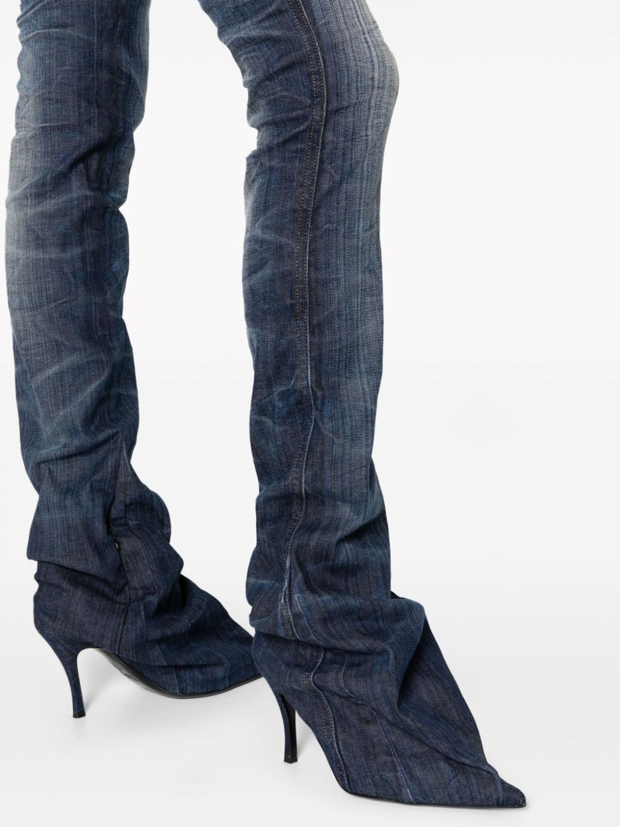 heeled low-rise bootcut jeans - 5