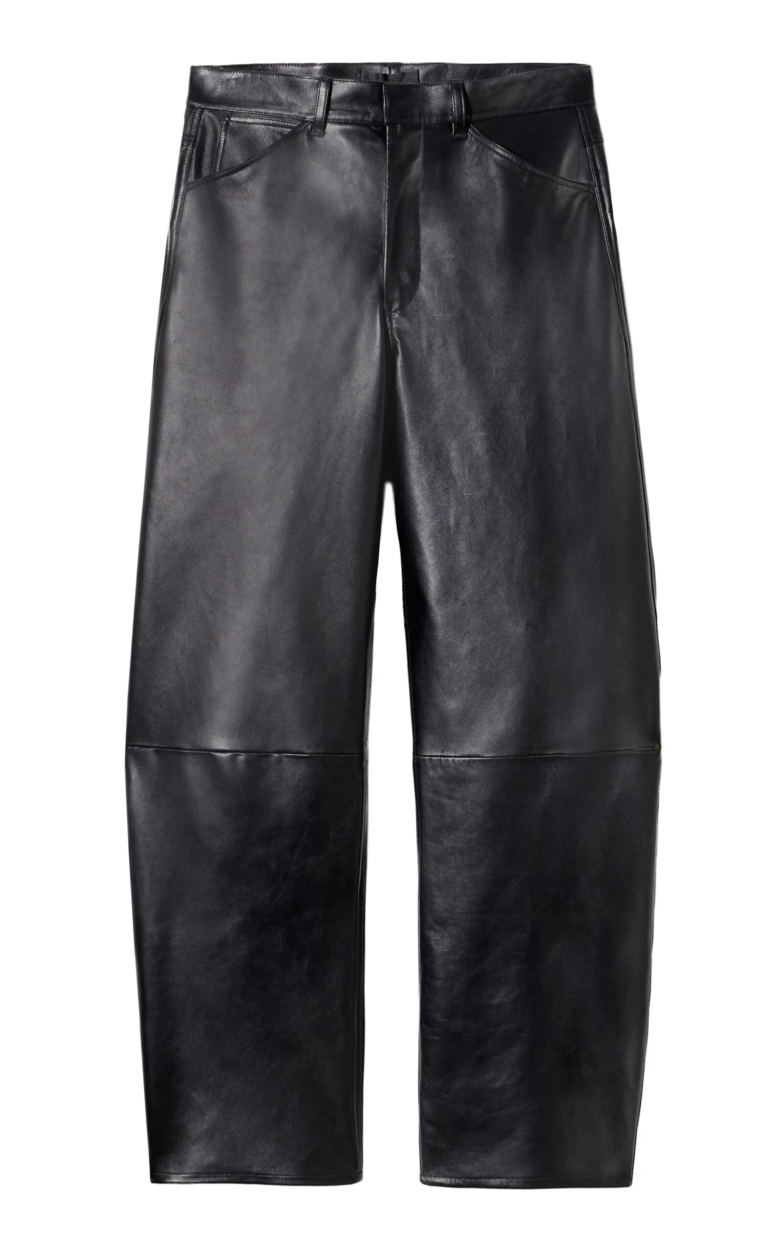 Tribeca Leather Wide-Leg Pants black - 1