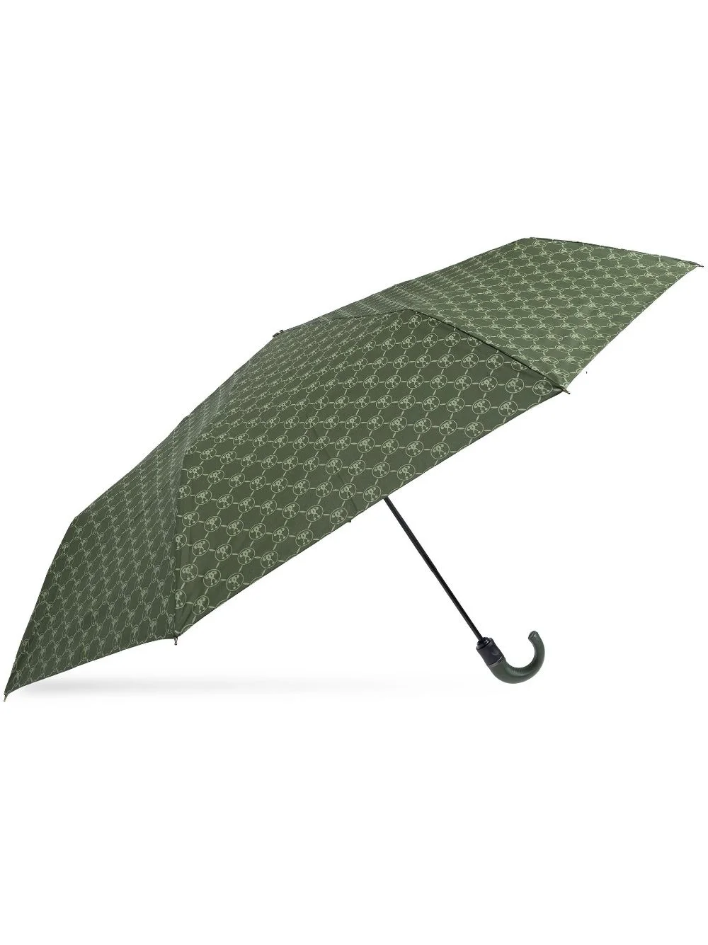 monogram-print crook-handle umbrella - 1