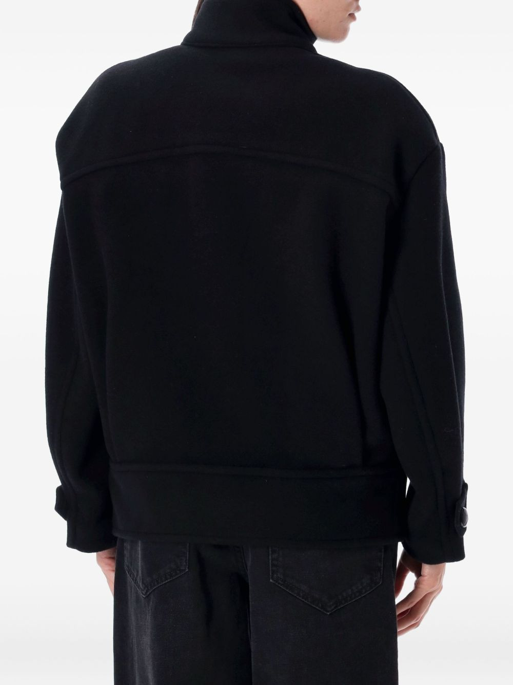 Hanis high-neck button coat - 2