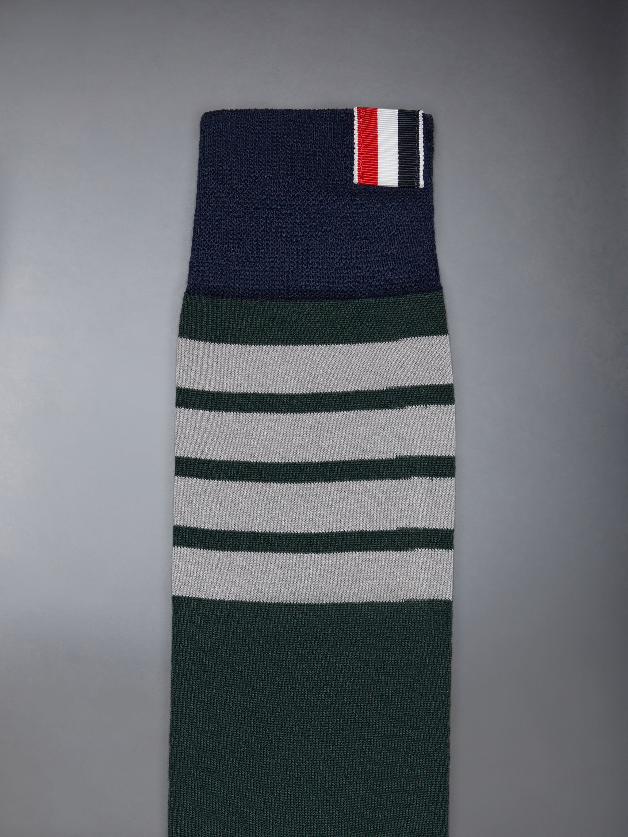 Fun-mix Cotton 4-bar Mid Calf Socks - 2