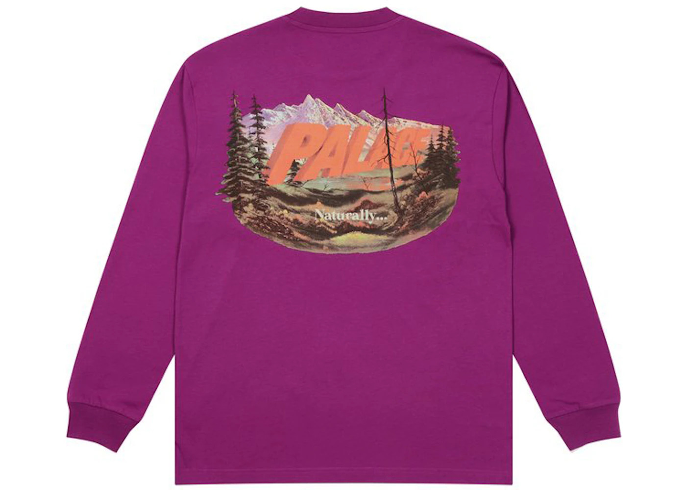 Palace Chapping Longsleeve Plum - 1