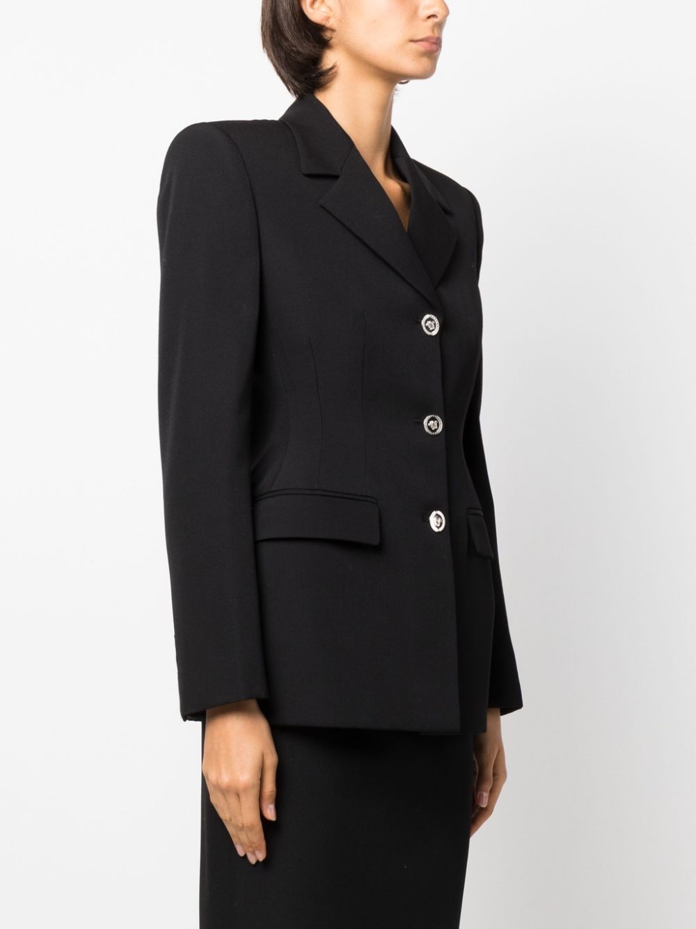 grain-de-poudre wool blazer - 3