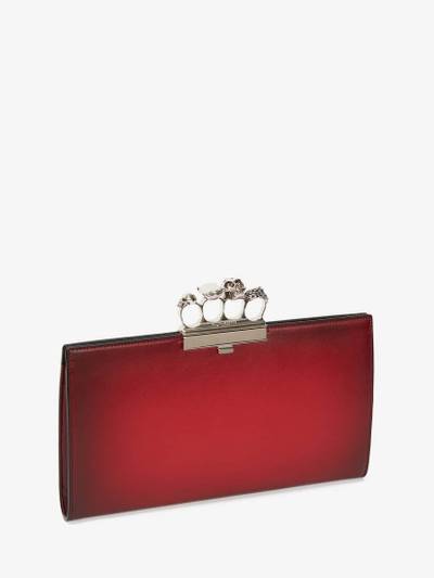Alexander McQueen Jewelled Flat Pouch in Red outlook