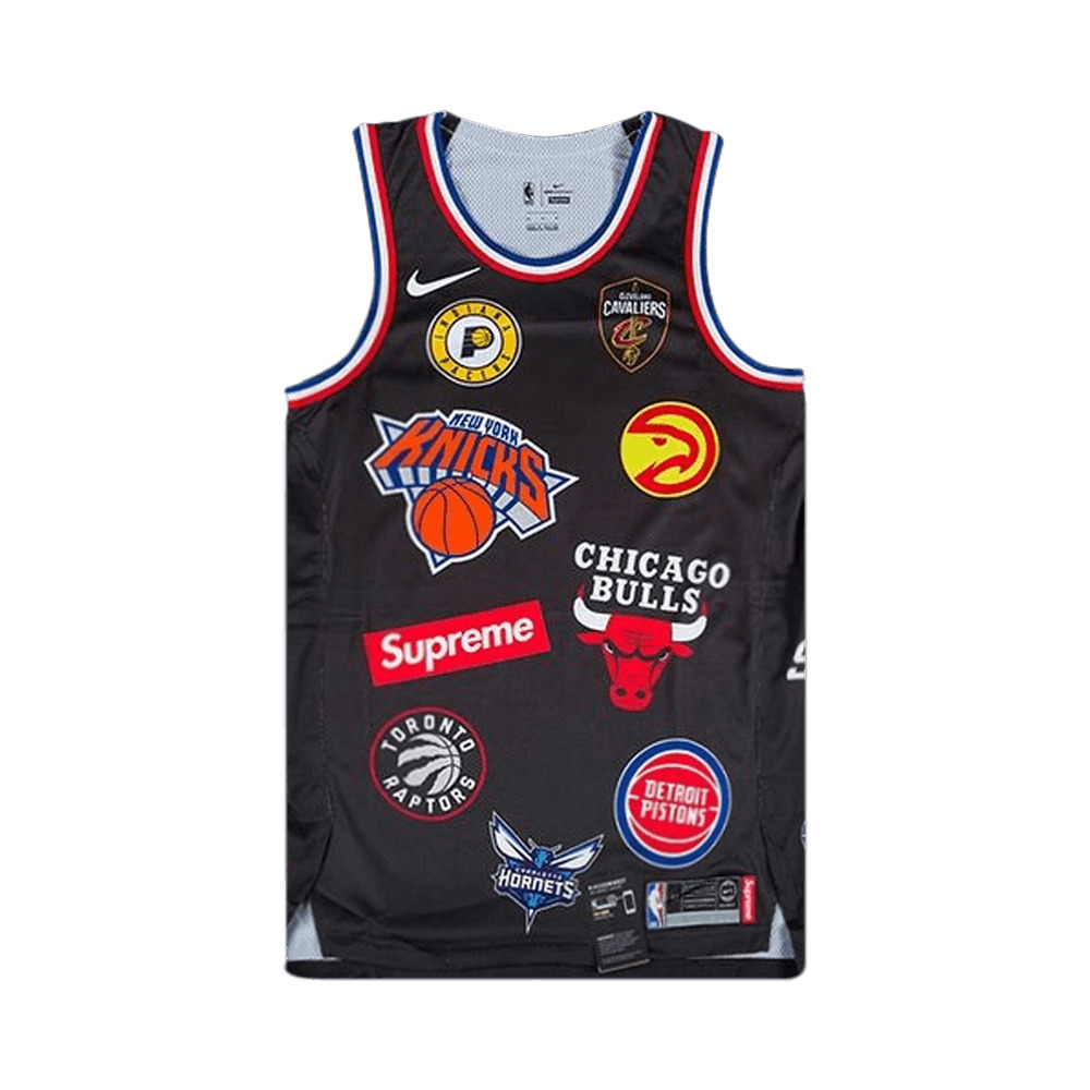 Supreme Supreme x Nike x NBA Teams Authentic Jersey 'Black' | REVERSIBLE