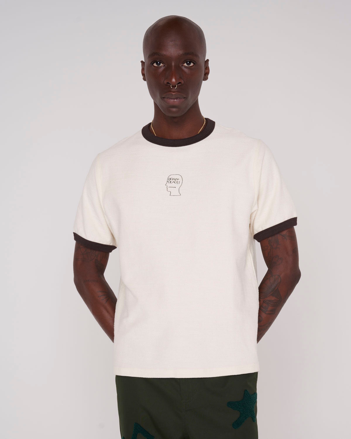 Slubby Ringer T-shirt - Natural - 4