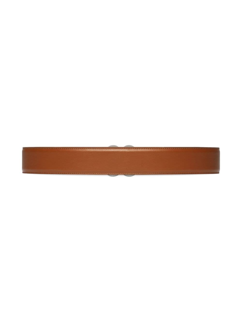 GG buckle leather belt - 3