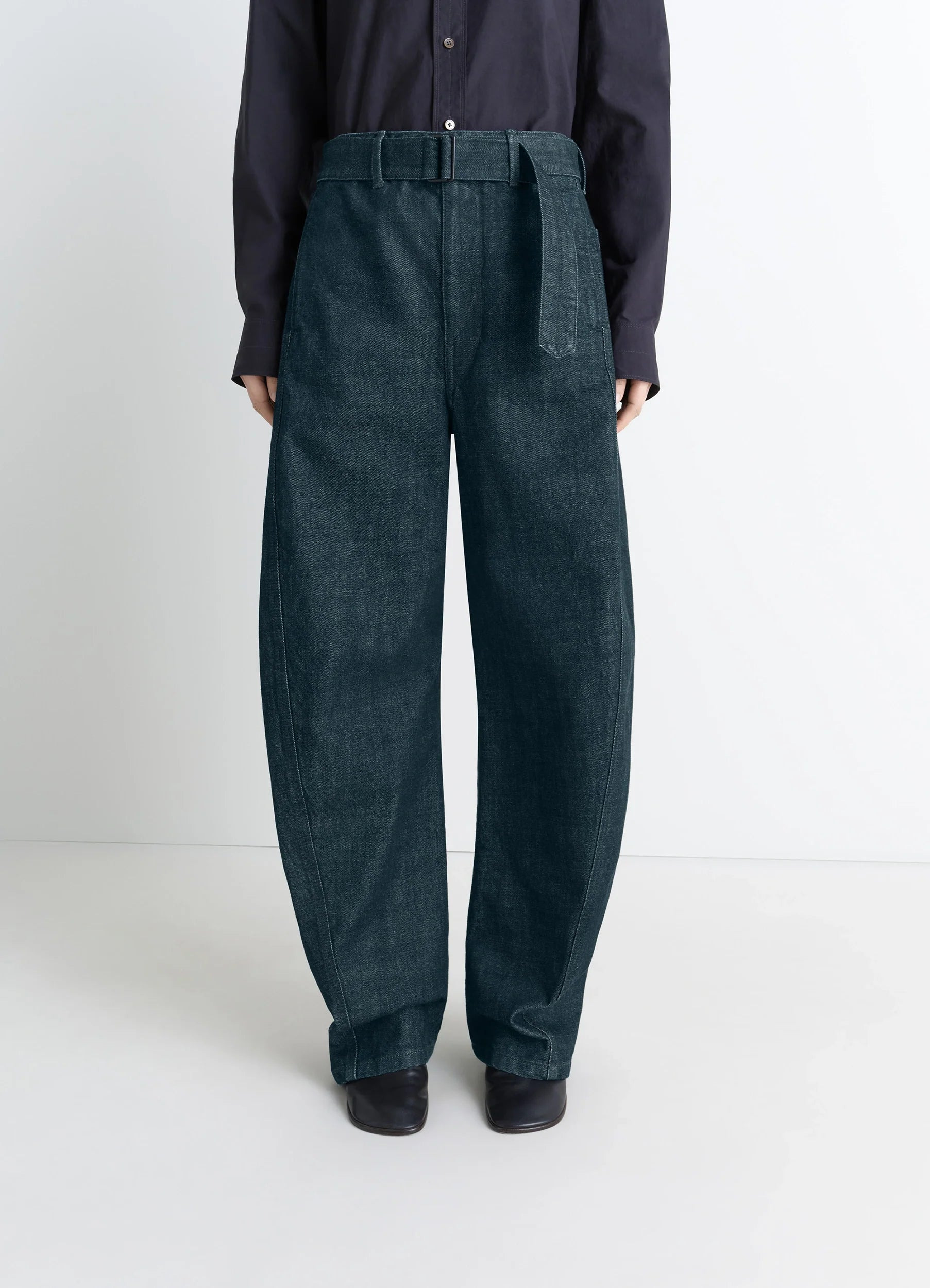 TWISTED BELTED PANTS - 4