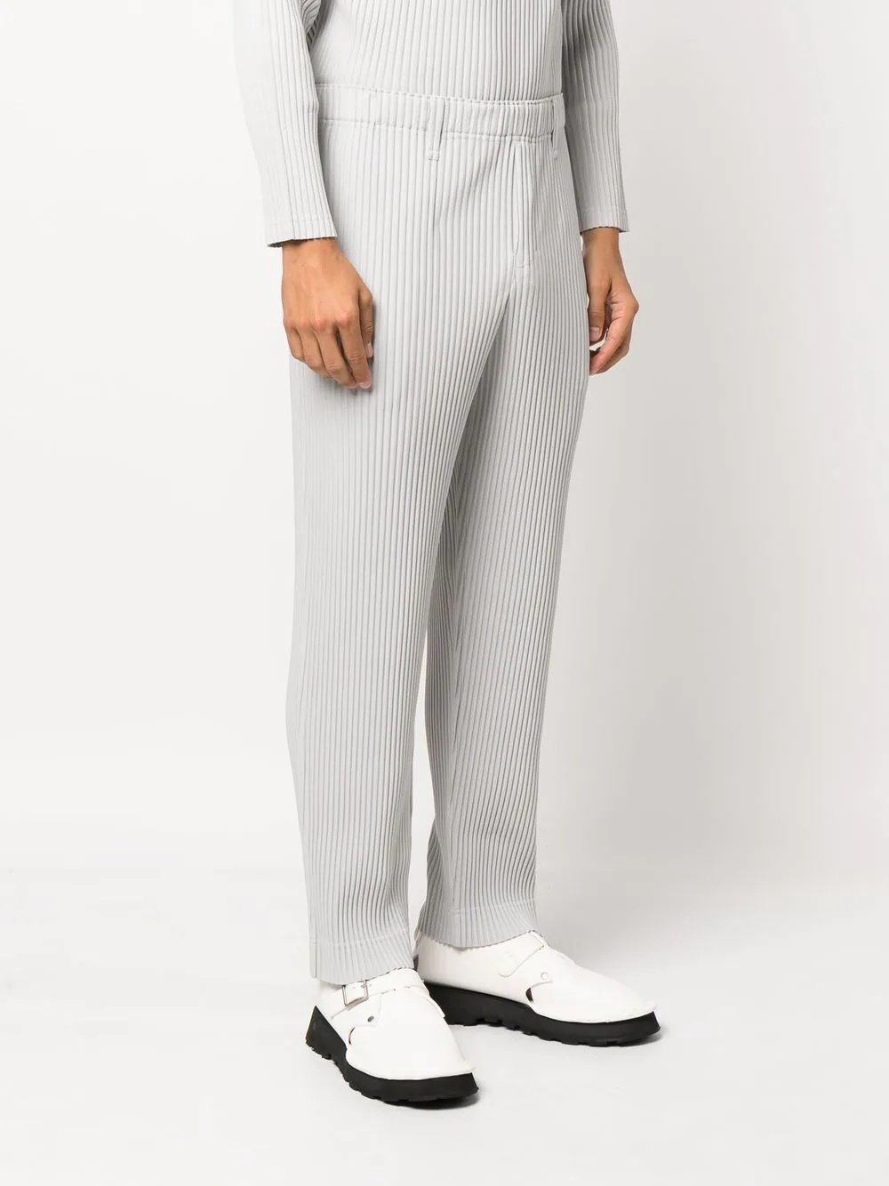 straight-leg plissé trousers - 3