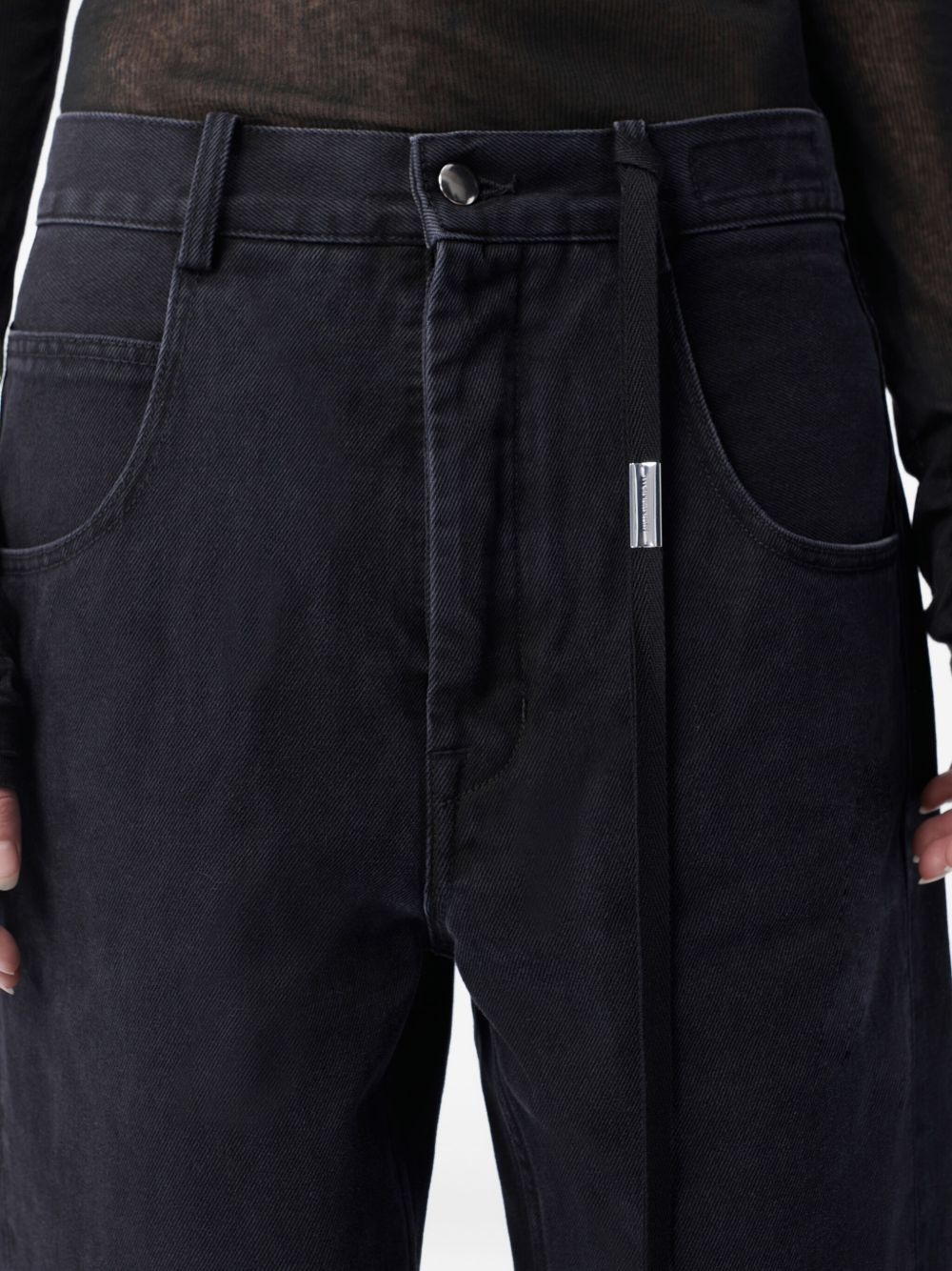 wide-leg high-rise jeans - 5
