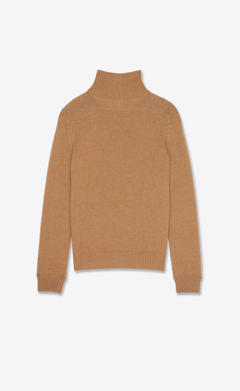 SAINT LAURENT wool turtleneck sweater outlook