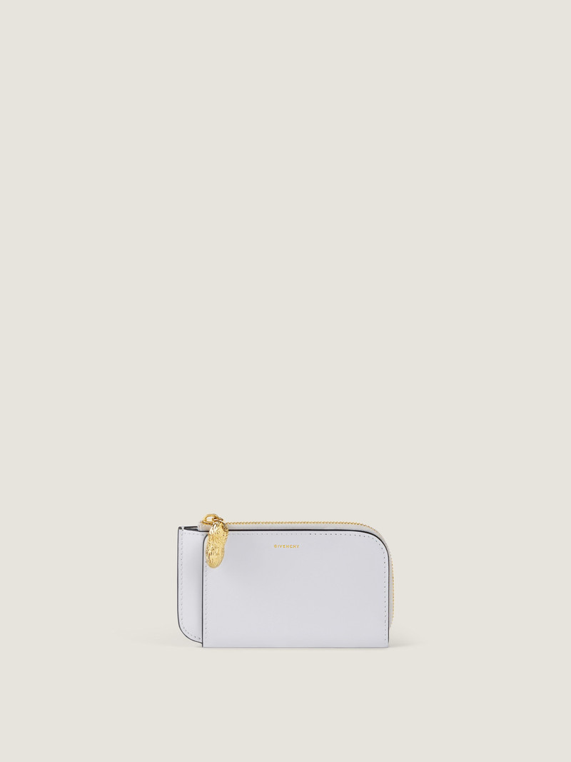 LUCKY CHARMS ZIPPED CARD HOLDER IN BOX LEATHER 1
