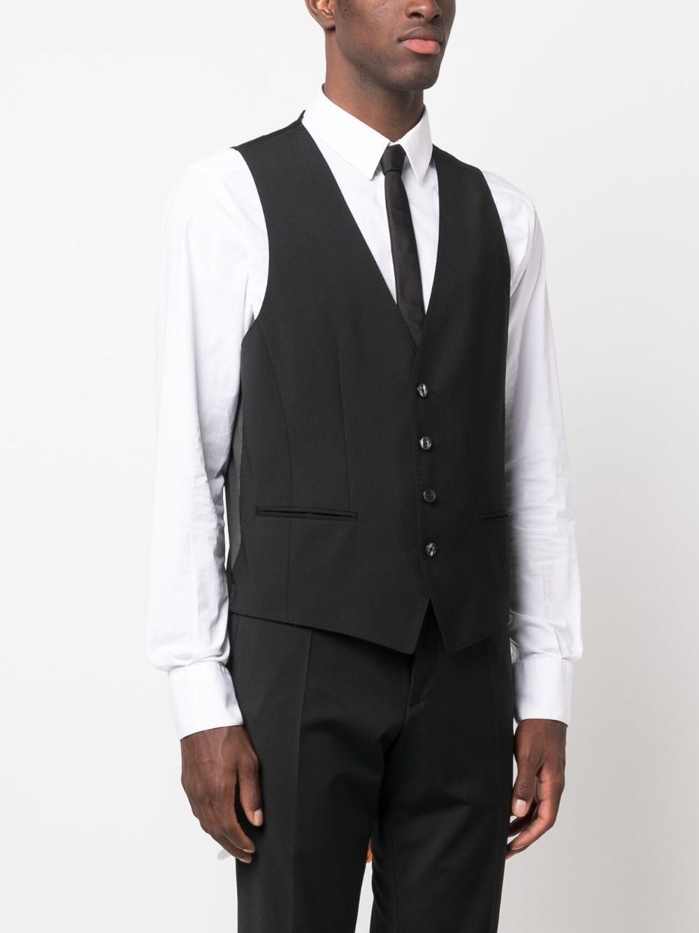 adjustable cotton-blend waistcoat - 3
