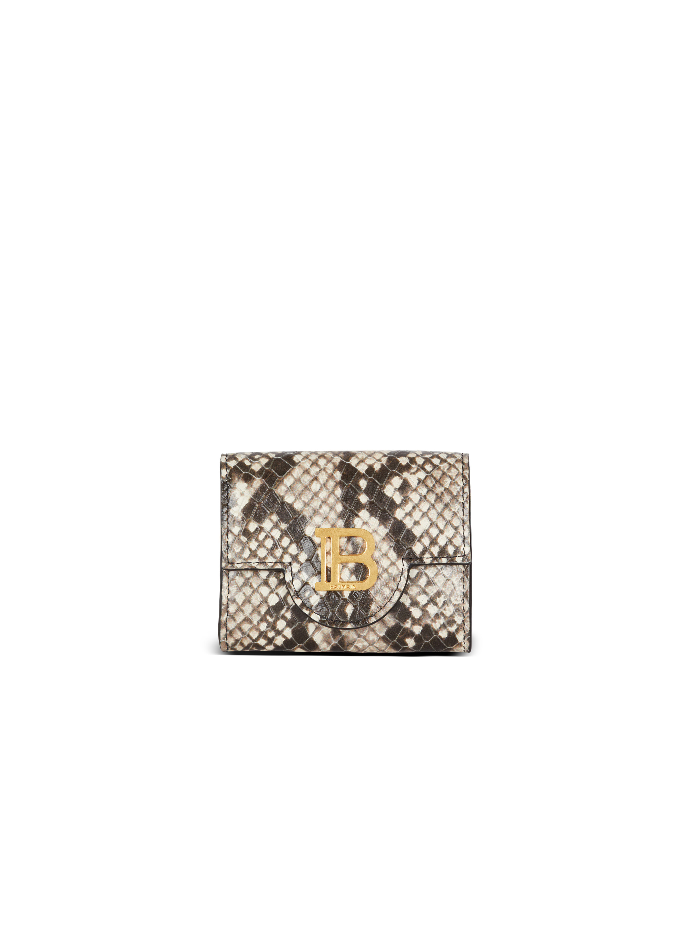 B-Buzz snakeskin-look leather purse - 1