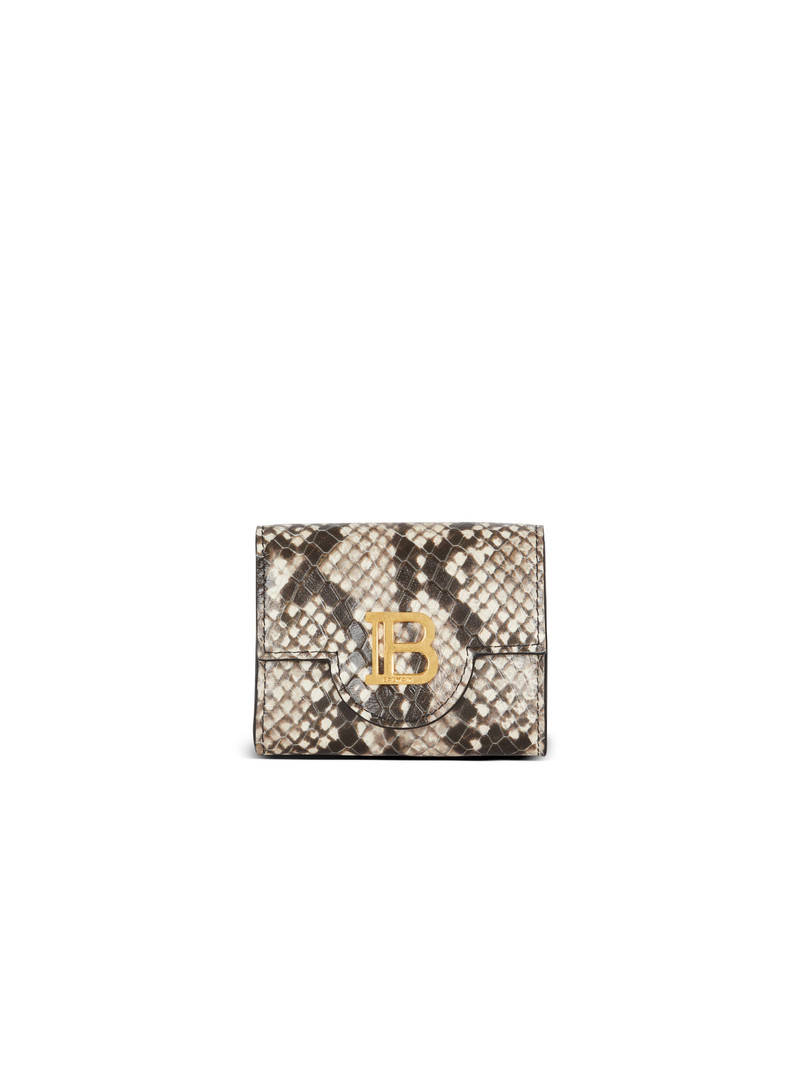 B-Buzz snakeskin-look leather purse 1