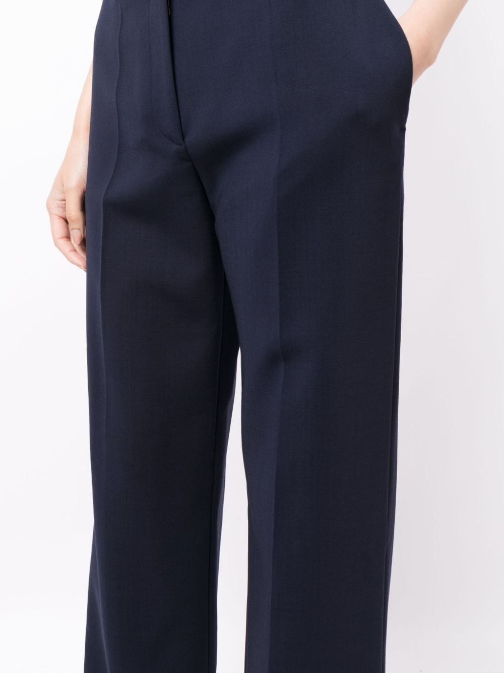 wide-leg virgin-wool-blend trousers - 5