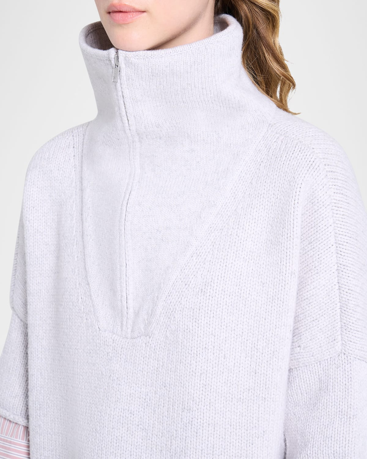 In The Morning Cashmere Quarter-Zip Sweater - 6