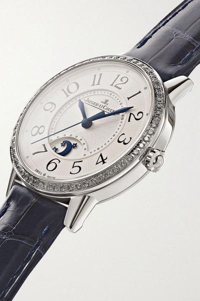 Jaeger-LeCoultre Rendez-Vous Moon Automatic 29mm medium stainless steel, alligator and diamond watch outlook