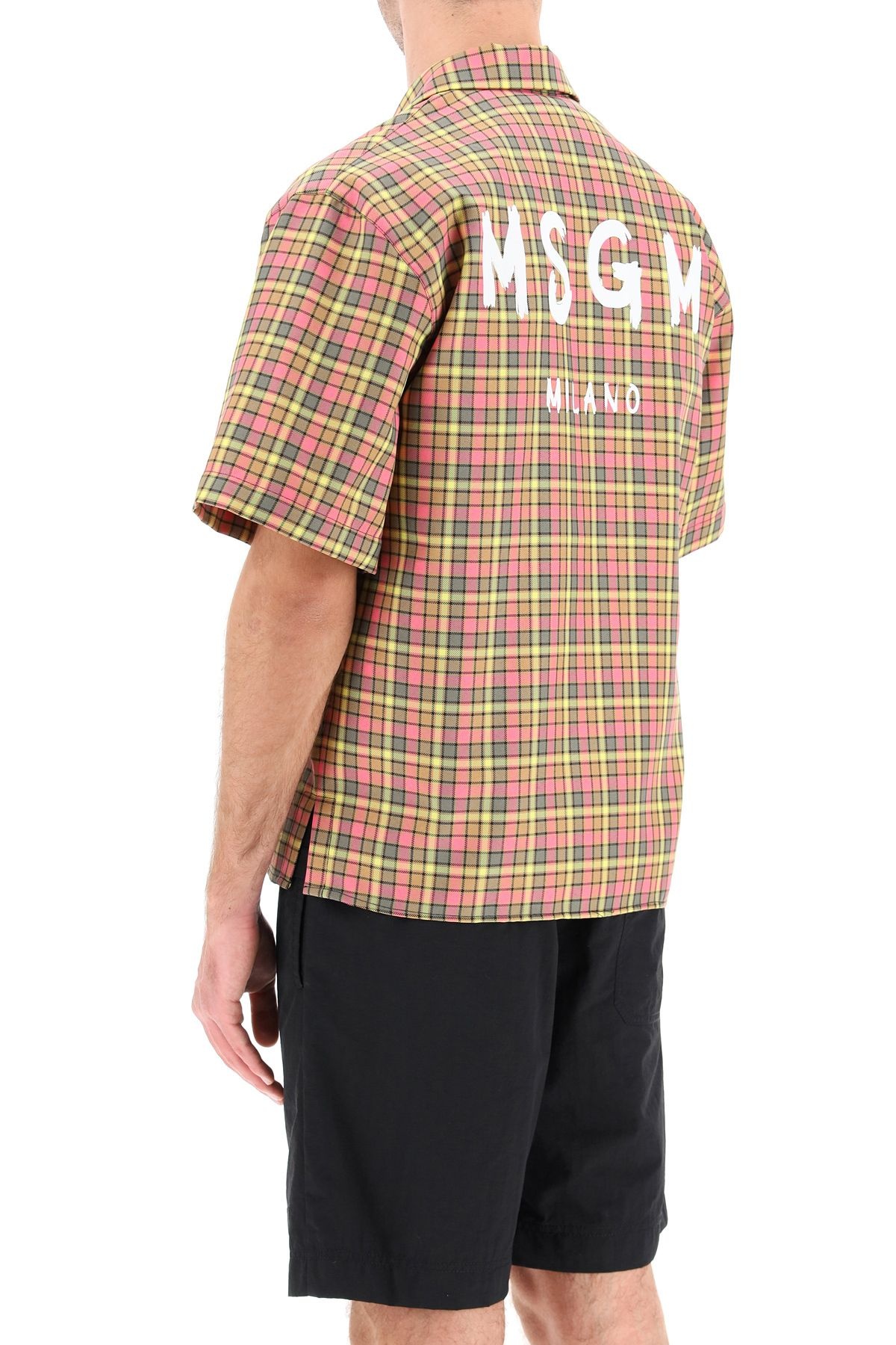 CHECKERED SHIRT WITH LOGO - 4