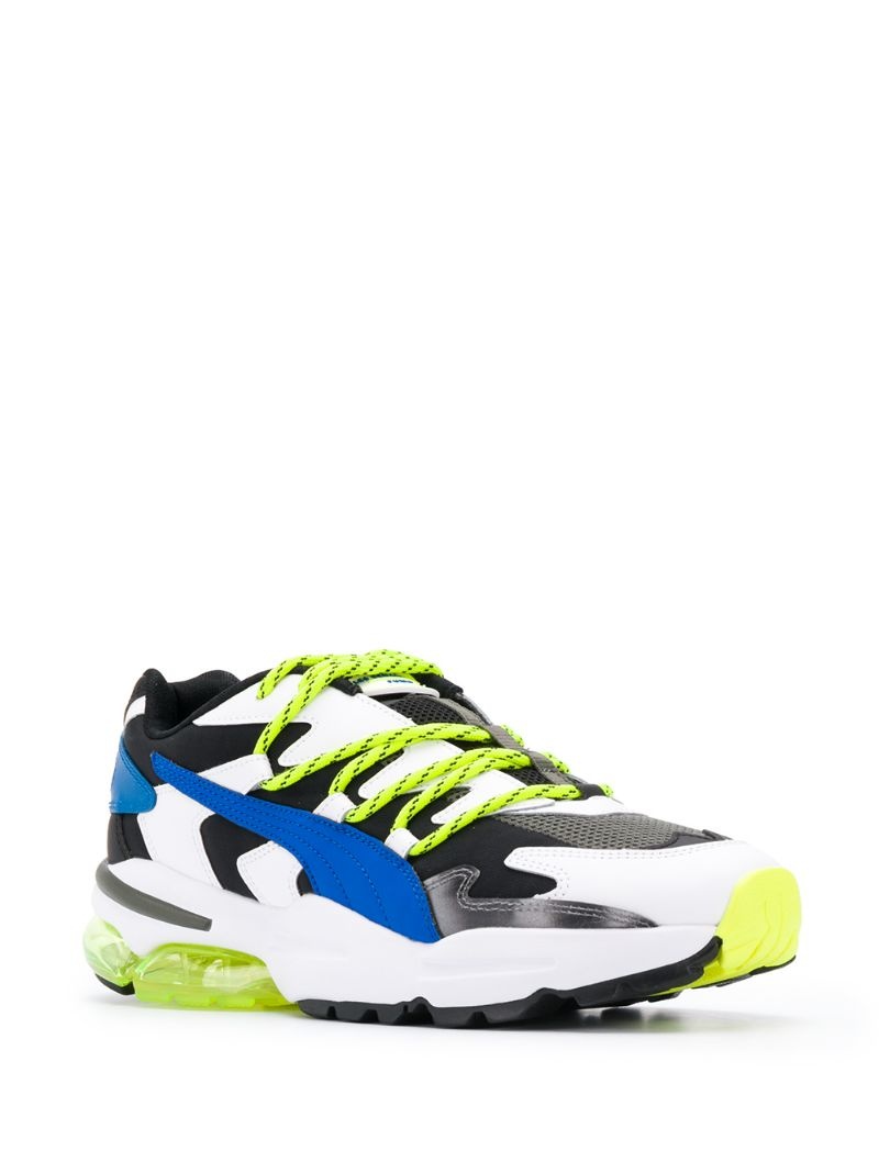 colour blocked low top sneakers - 2