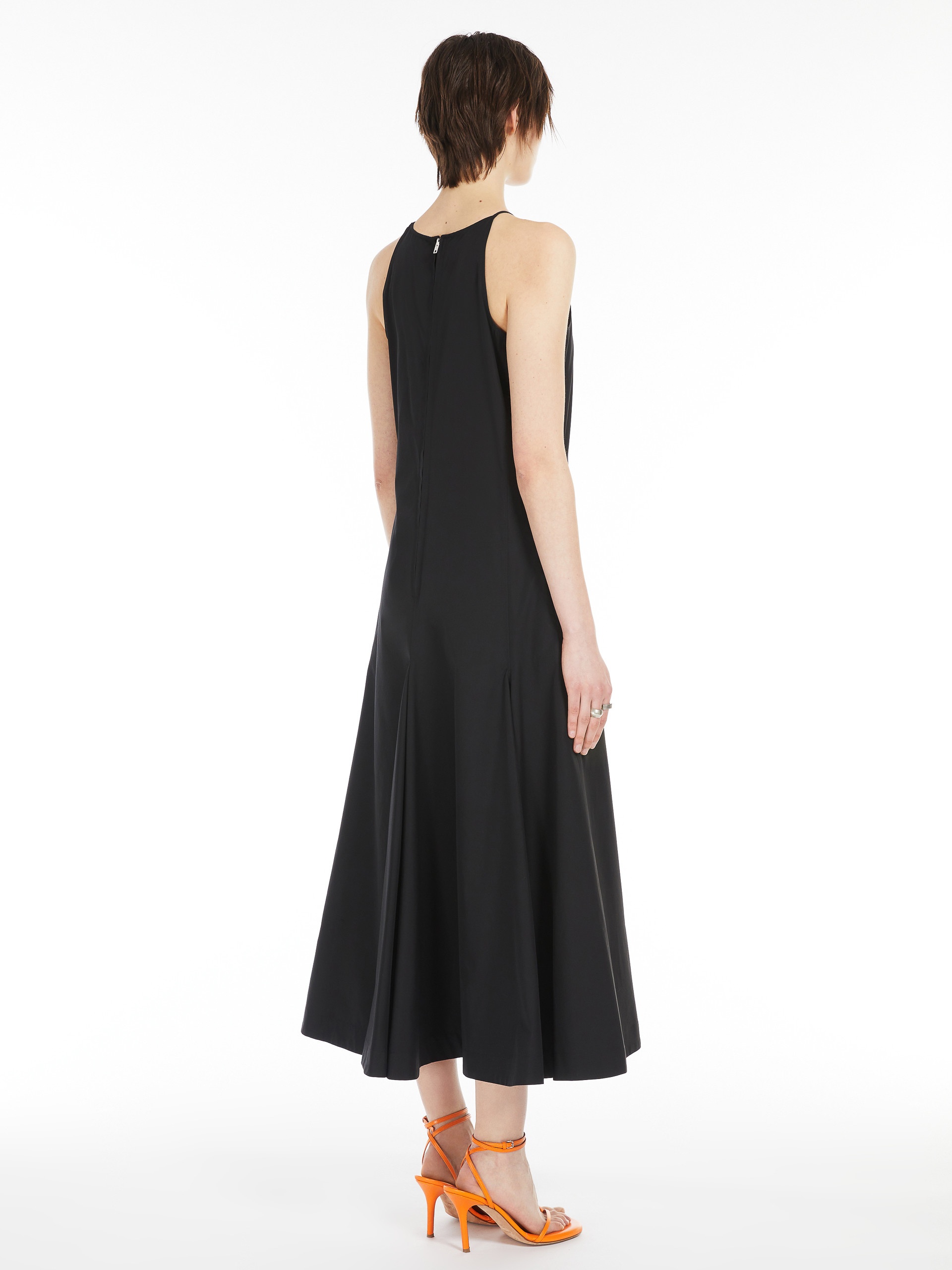 Sportmax CACTUS Long poplin dress | REVERSIBLE