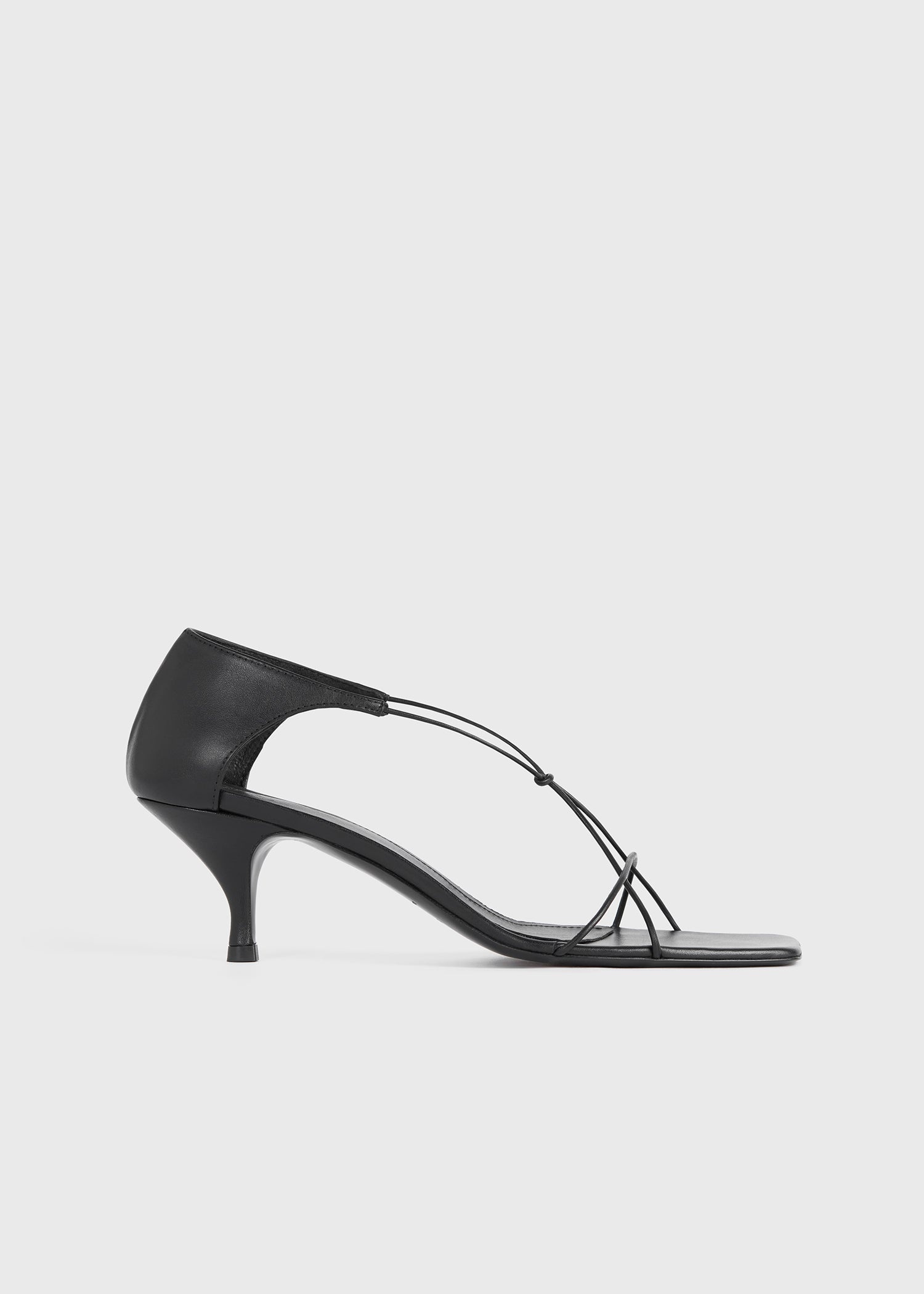 The Leather Knot Sandal black - 1