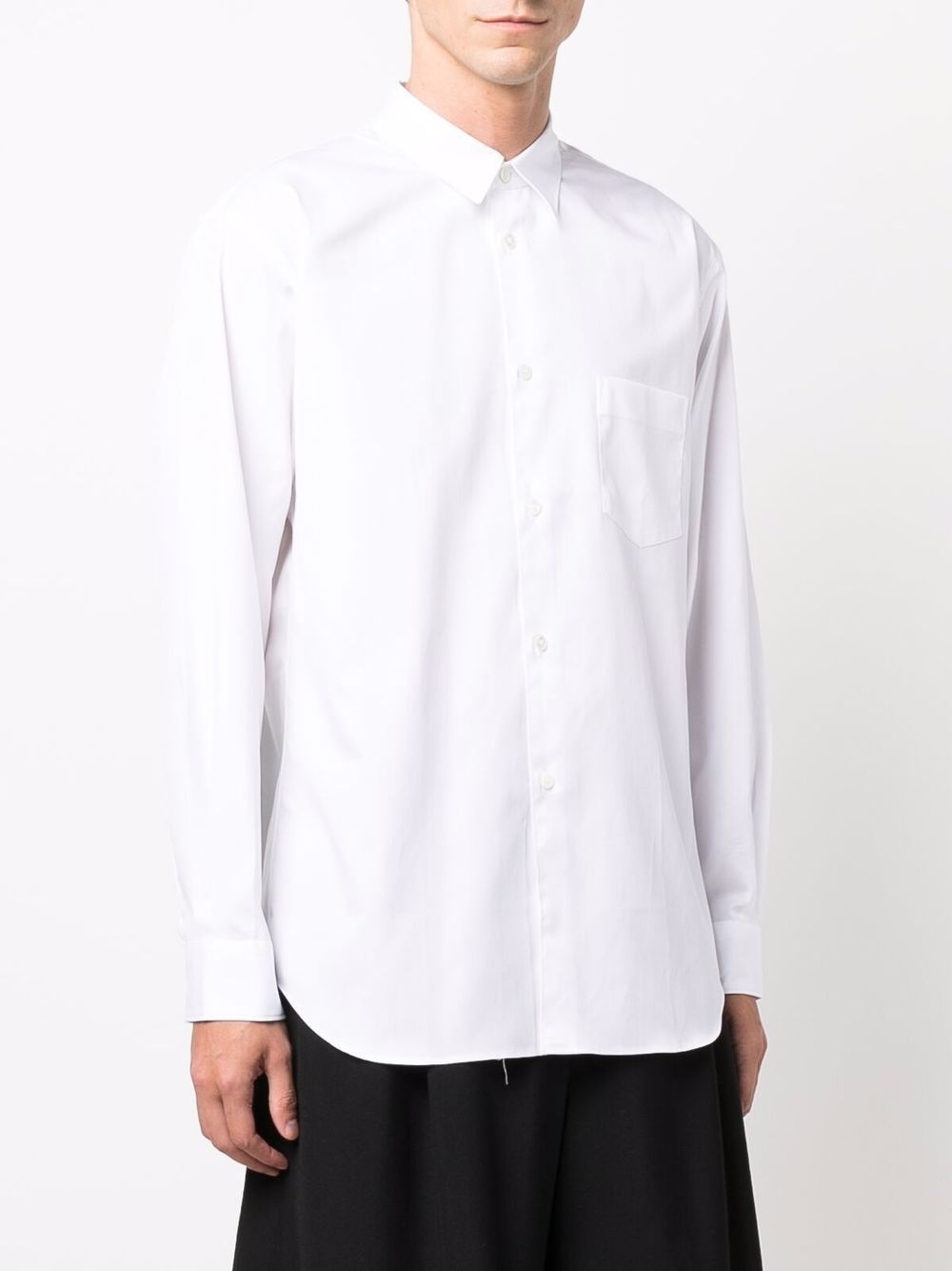 button front poplin shirt - 3