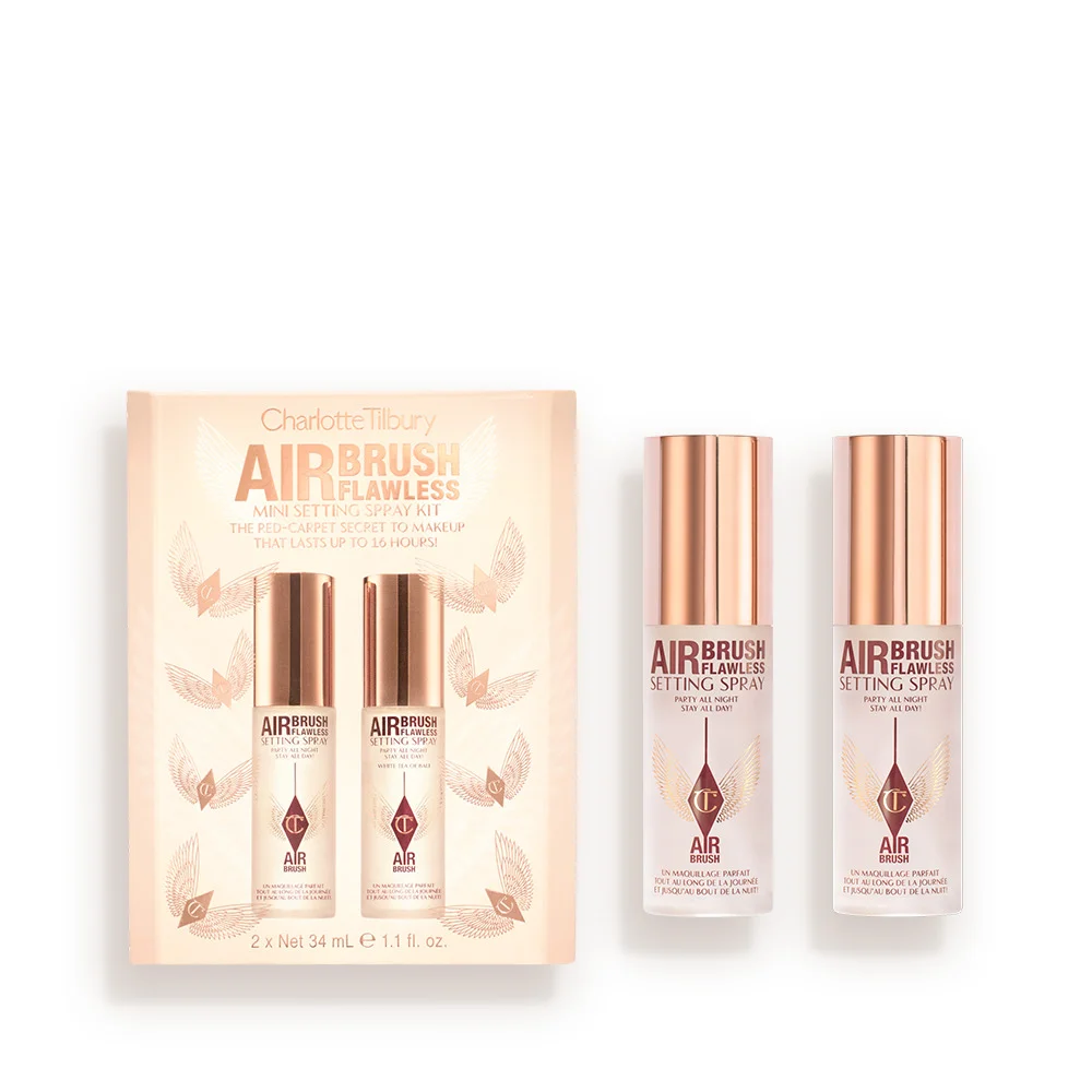 AIRBRUSH FLAWLESS MINI SETTING SPRAY KIT TRAVEL SIZE FACE KIT - 1