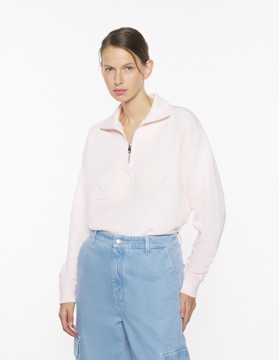 KITSUNE VARSITY HALF ZIP SWEATSHIRT - 3