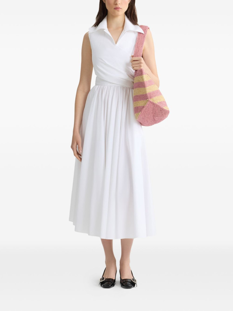 PATOU draped midi dress outlook
